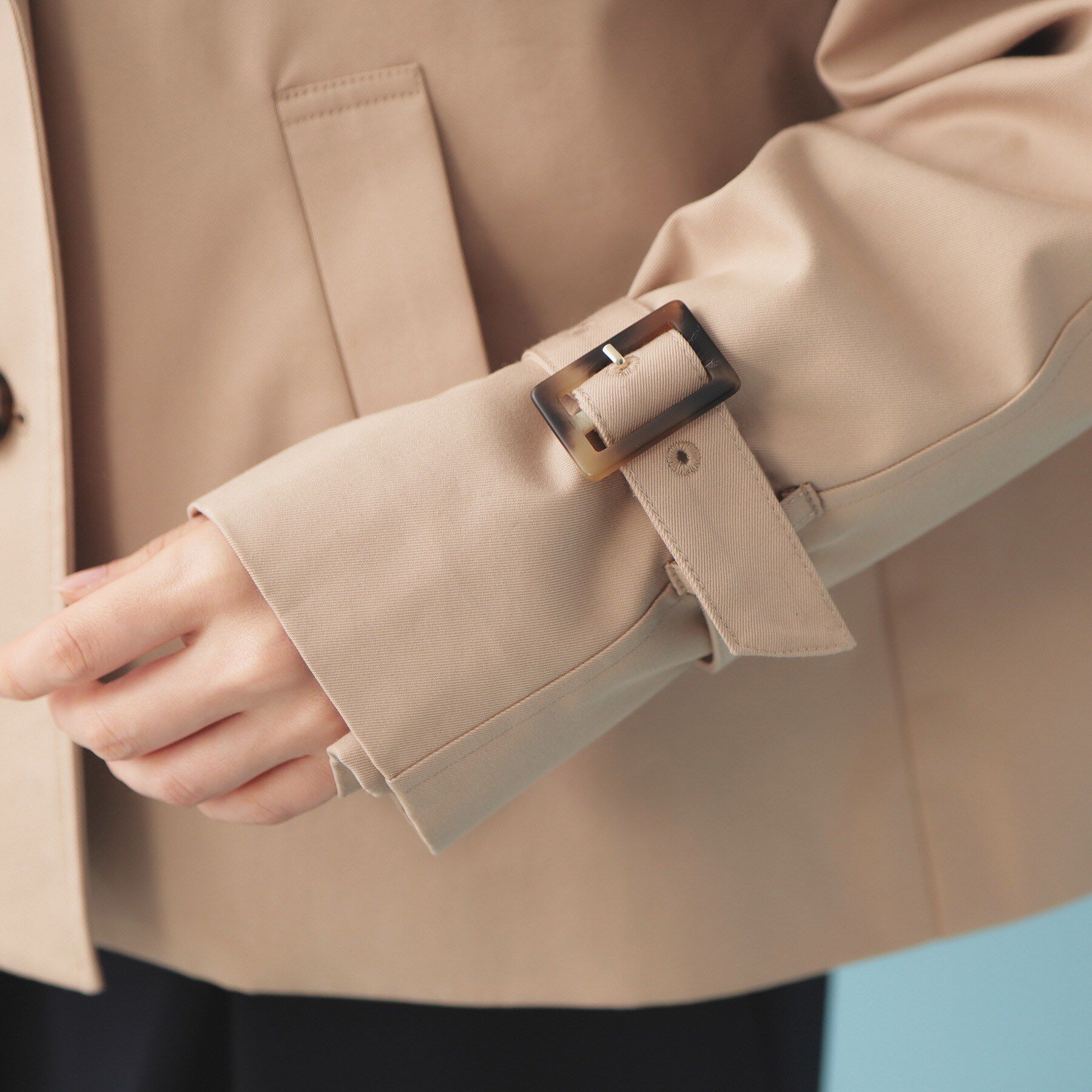 index「キャンディスリーブショートトレンチコート【洗濯機OK/撥水/防花粉】《5col》」|トレンチコート|