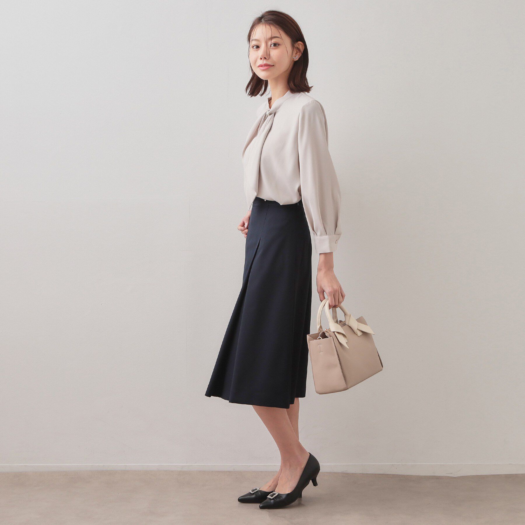index「アシメタックAラインスカート/セットアップ対応可【洗濯機OK/防シワ】《XS～LL》」|スカート|