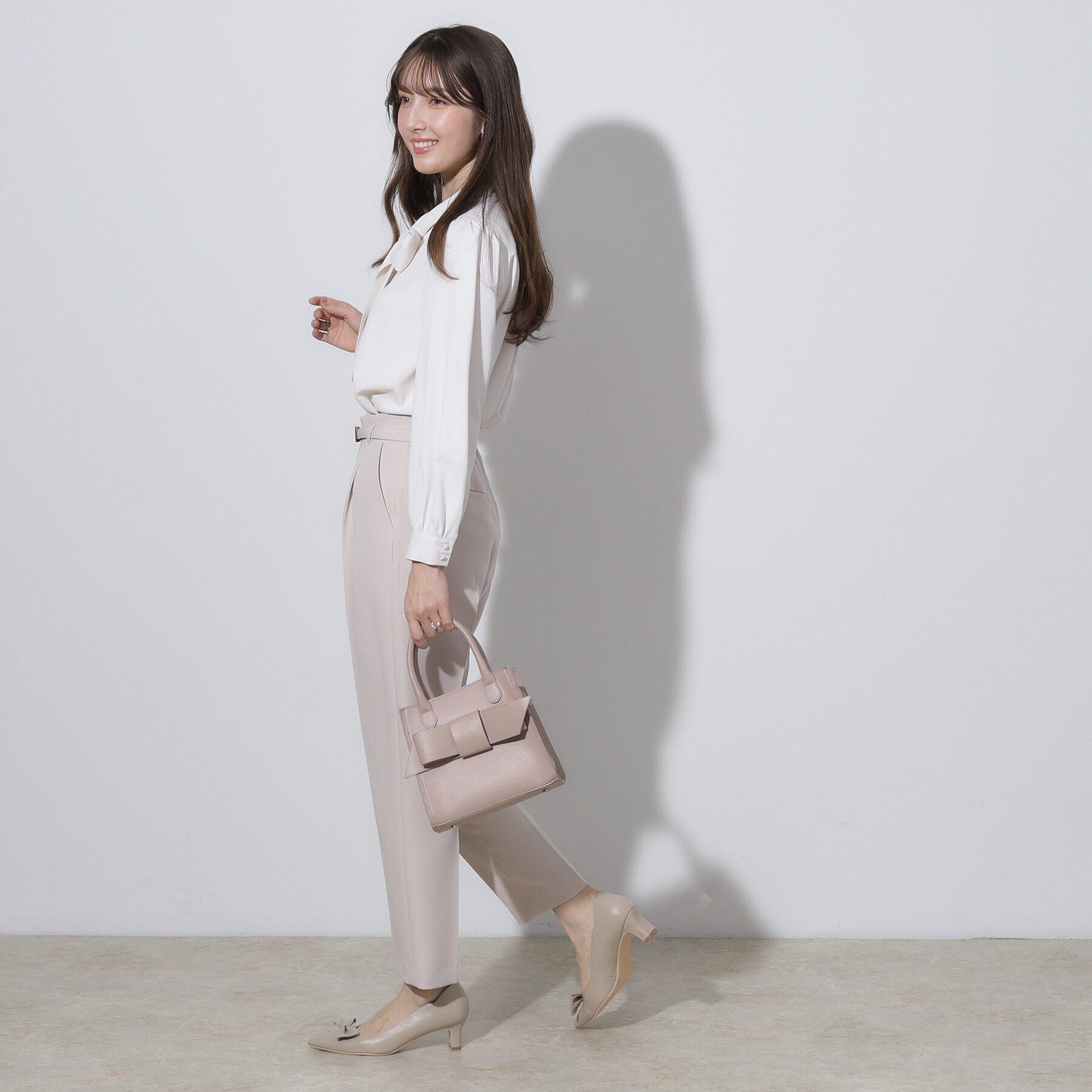 Couture broach「【セレモニーシーン/お仕事にも】リボンタイチュニックブラウス」|シャツ・ブラウス|