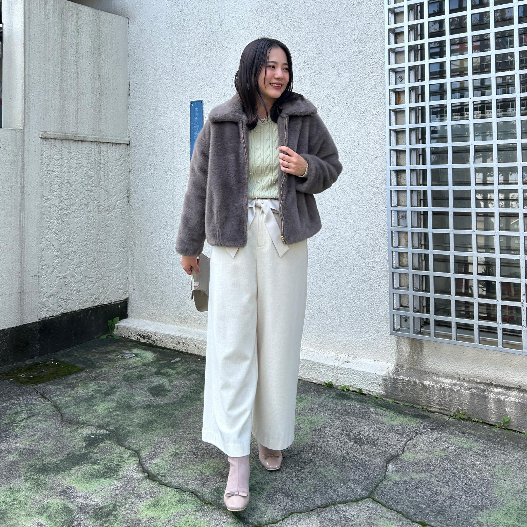 Couture broach「【ふわふわ・上品】ミンクフェイクファーアウター」|ブルゾン・スタジャン|