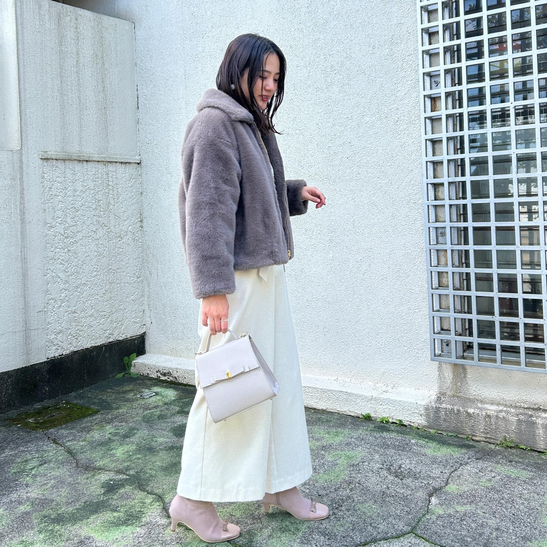 Couture broach「【ふわふわ・上品】ミンクフェイクファーアウター」|ブルゾン・スタジャン|