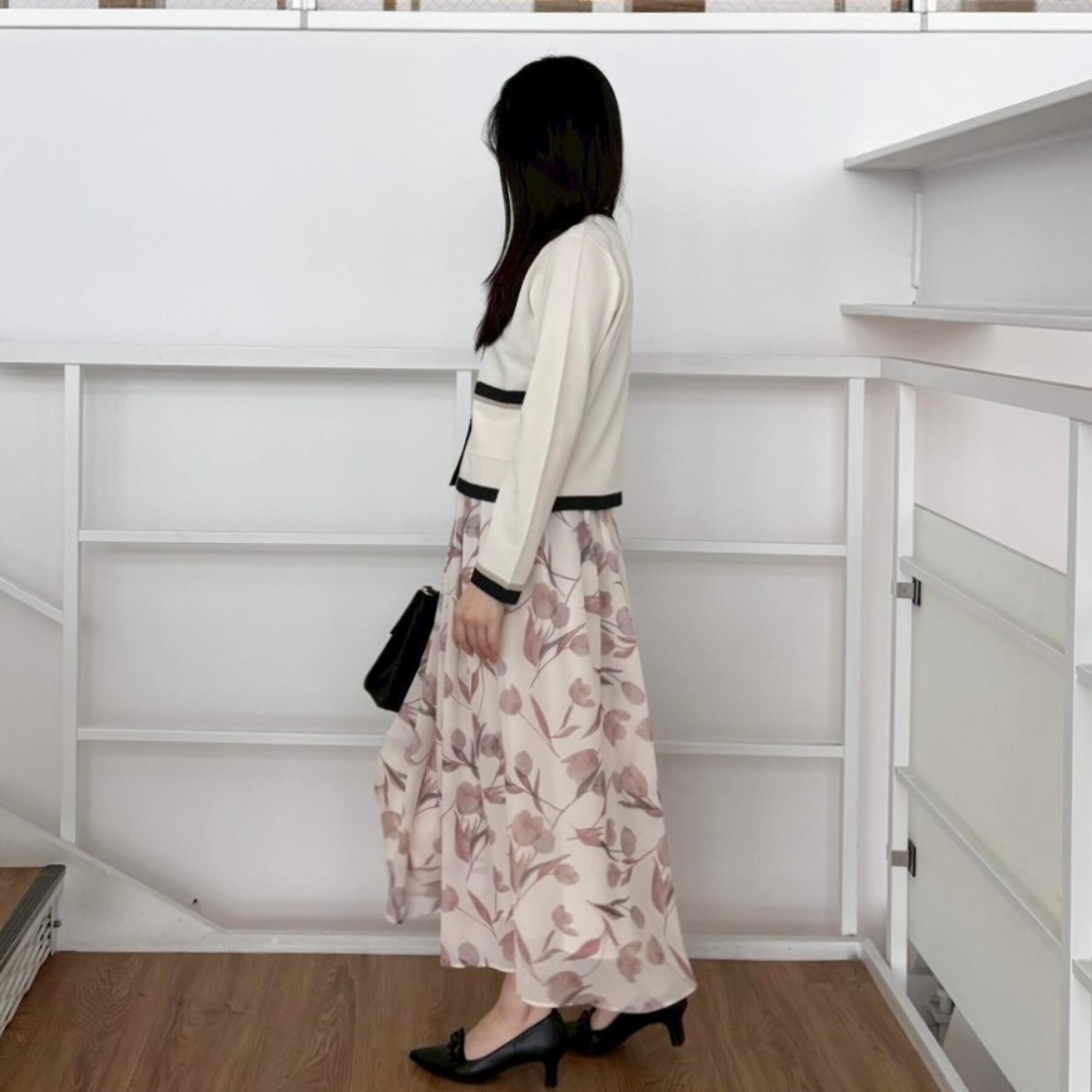 Couture broach「【洗える・着映え】SPRING配色カーディガン」|カーディガン|