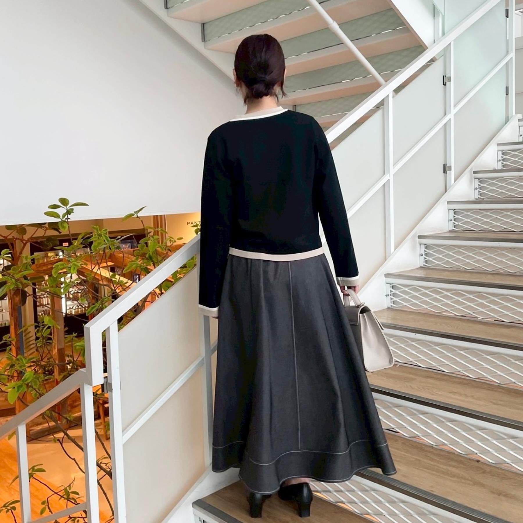 Couture broach「【洗える・着映え】SPRING配色カーディガン」|カーディガン|