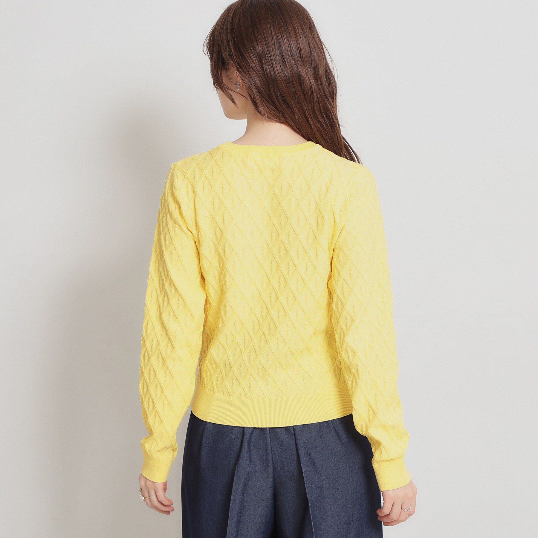 Couture broach「【アンサンブル可】ダイヤ柄ニット」|ニット・セーター|