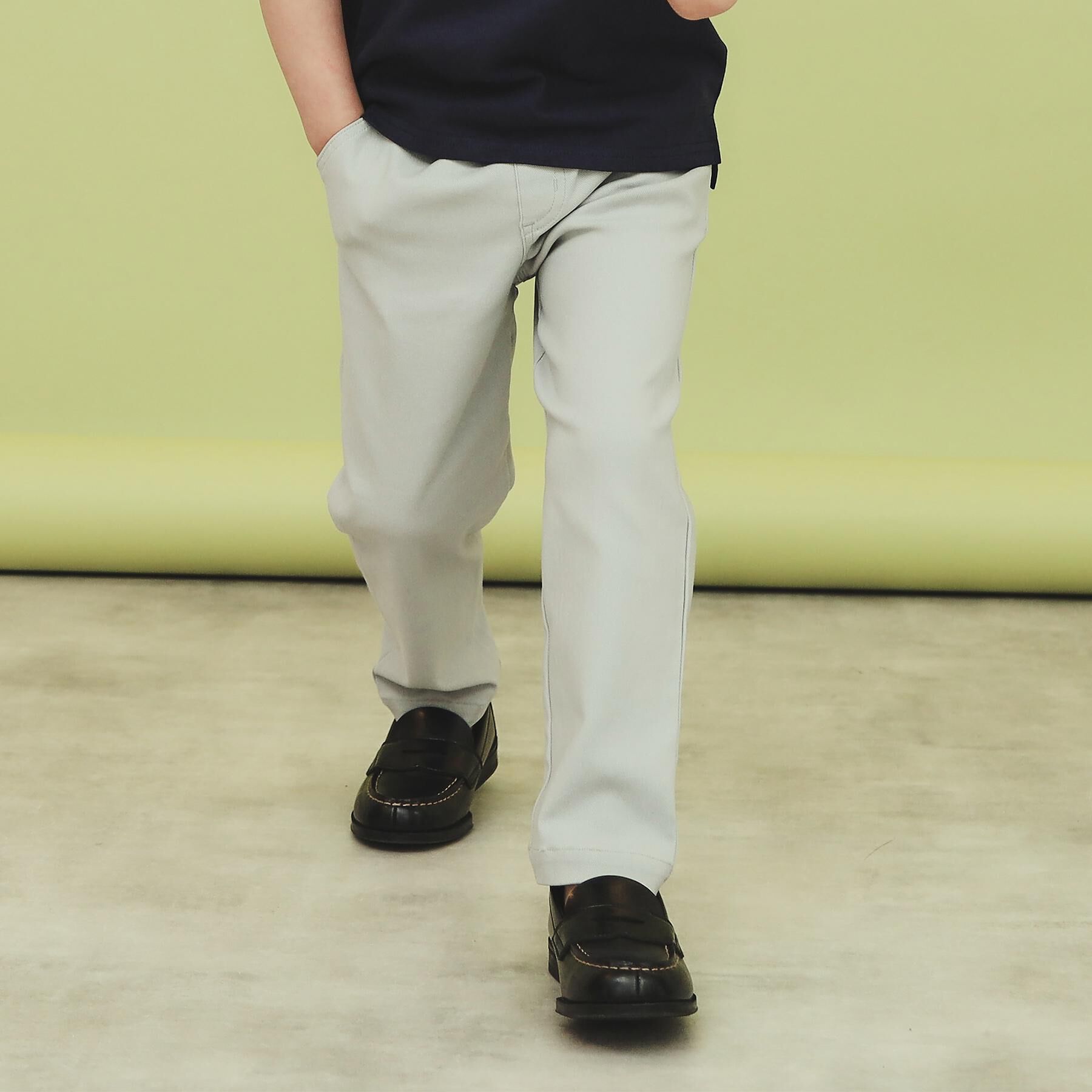 THE SHOP TK「【100-160】のびーるストレートパンツ/洗濯機OK」|その他|