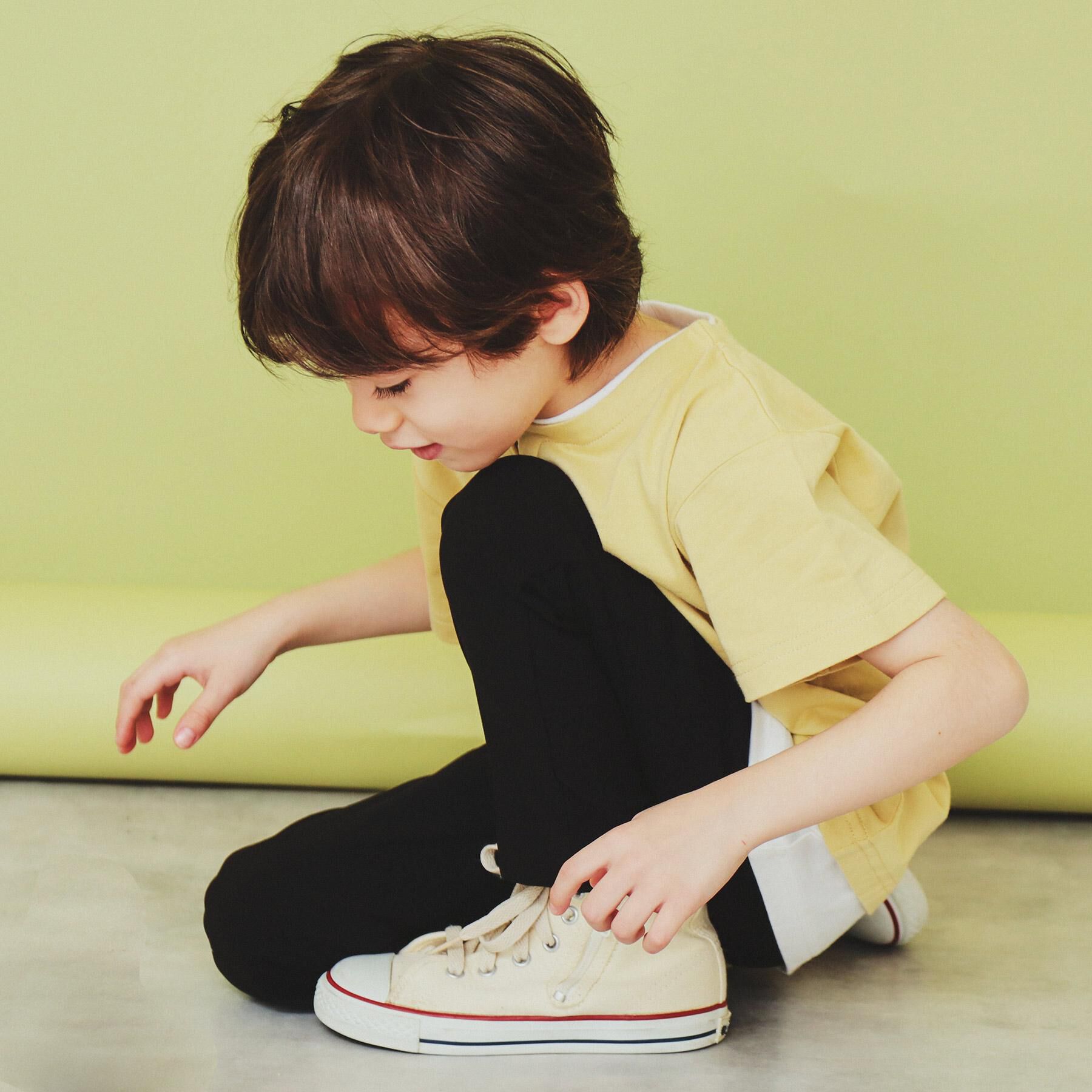 THE SHOP TK「【110-160】キーネックレイヤード風Tシャツ/洗濯機OK」|Tシャツ・カットソー|