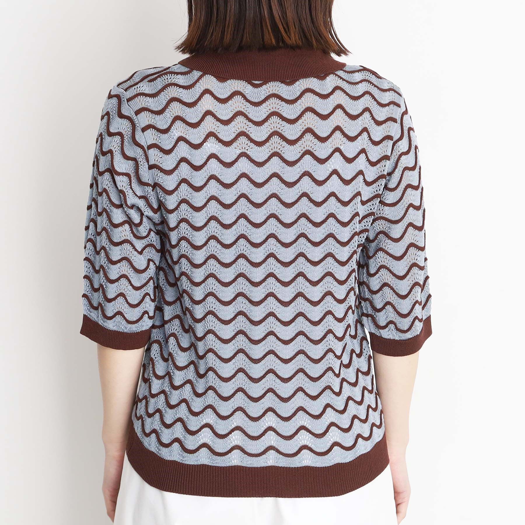 THE SHOP TK「ニットポロシャツ【洗濯機/アソート展開】」|ニット・セーター|