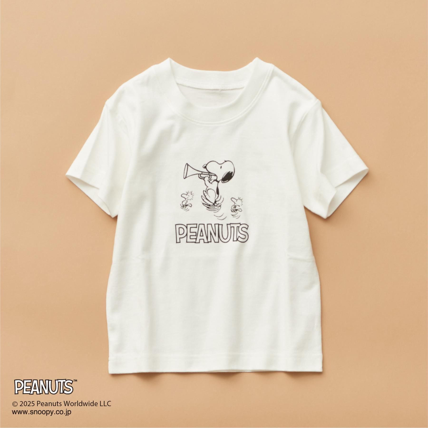 THE SHOP TK「PEANUTS 半袖Tシャツ 75周年／【110-150】ママ・パパとおそろい」|Tシャツ・カットソー|オフホワイト(103