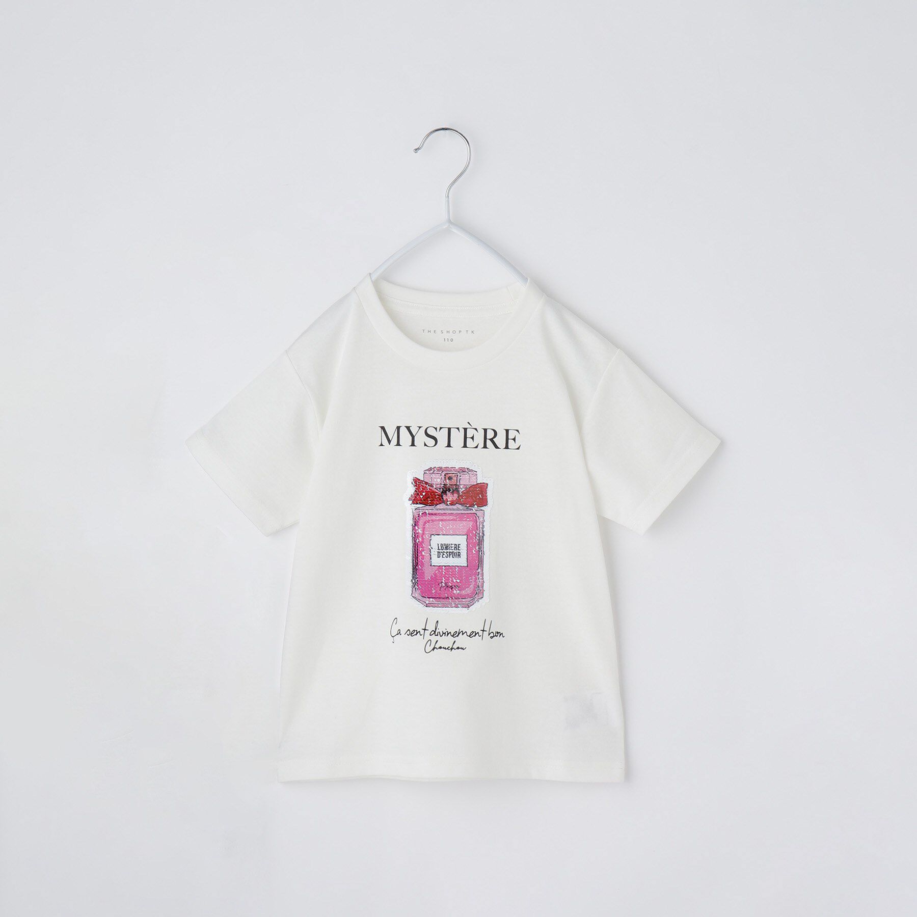 THE SHOP TK「【110－150】色が変わる！スパンコール半袖Tシャツ/洗える」|Tシャツ・カットソー|オフホワイト(103