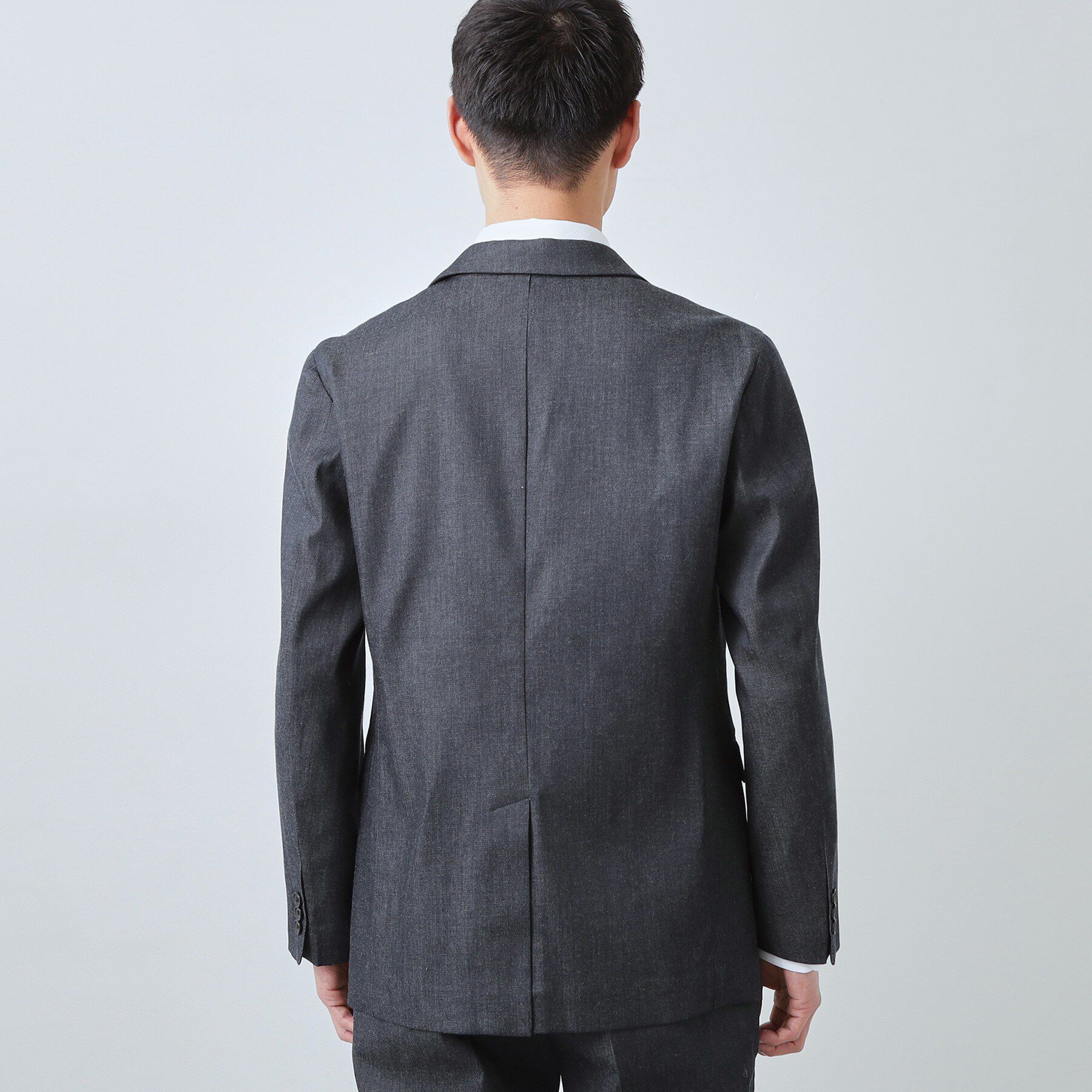 THE SHOP TK「ライトエバーデニム ジャケット 洗濯機OK/ストレッチ/セットアップ可」|デニムジャケット|