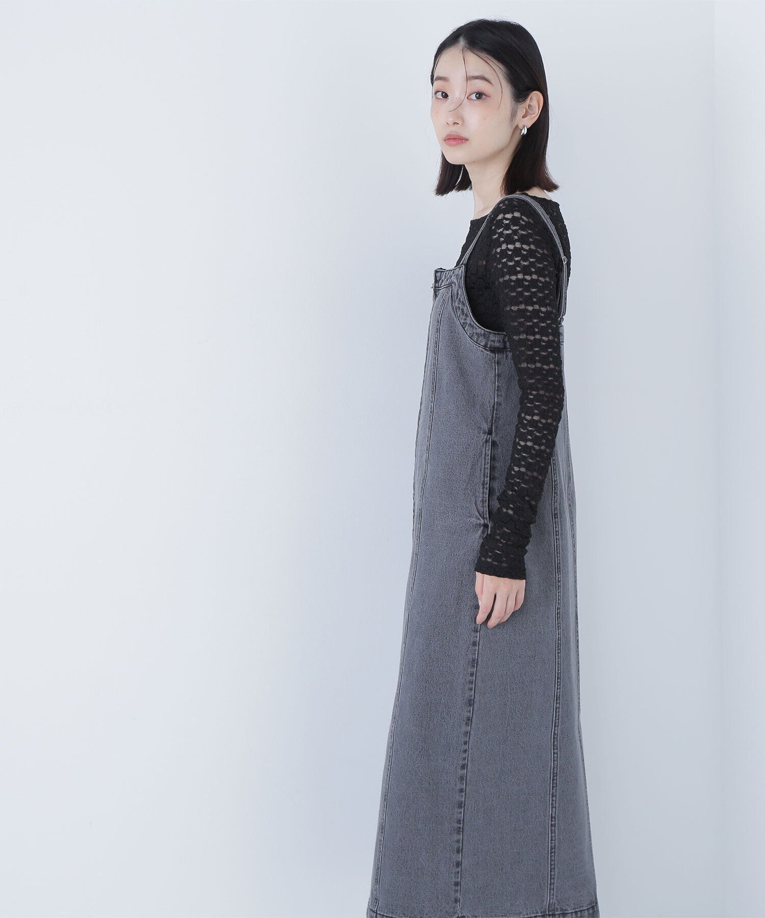  「デニムナローキャミワンピース」|ワンピース|