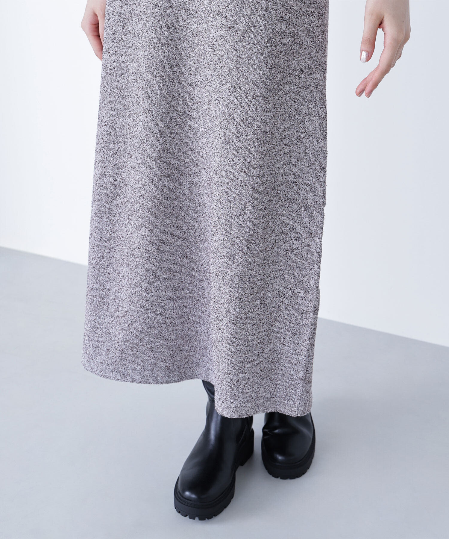  「ショートボレロセットニットワンピース」|ワンピース|