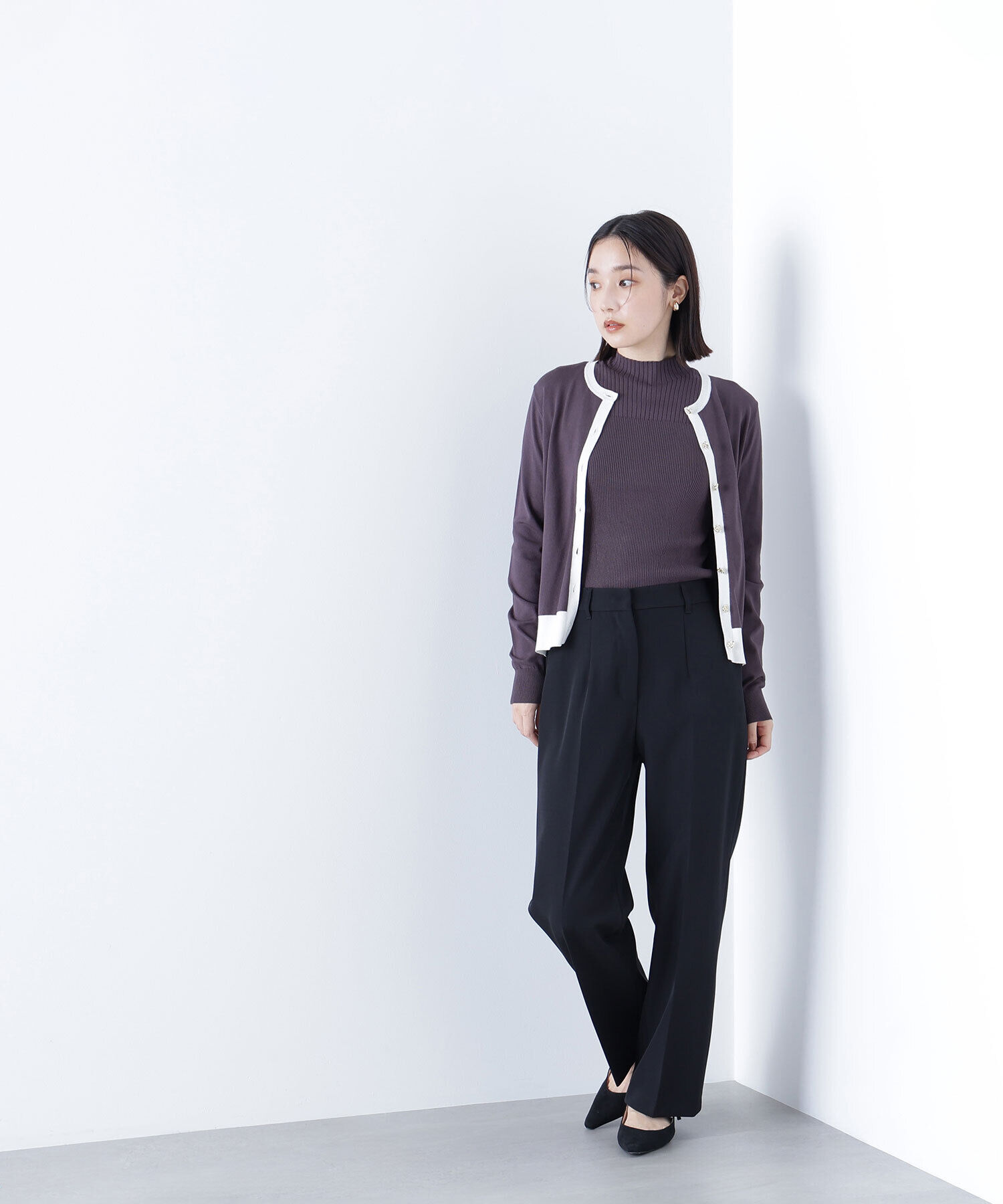  「バイカラーアンサンブル」|ニット・セーター|