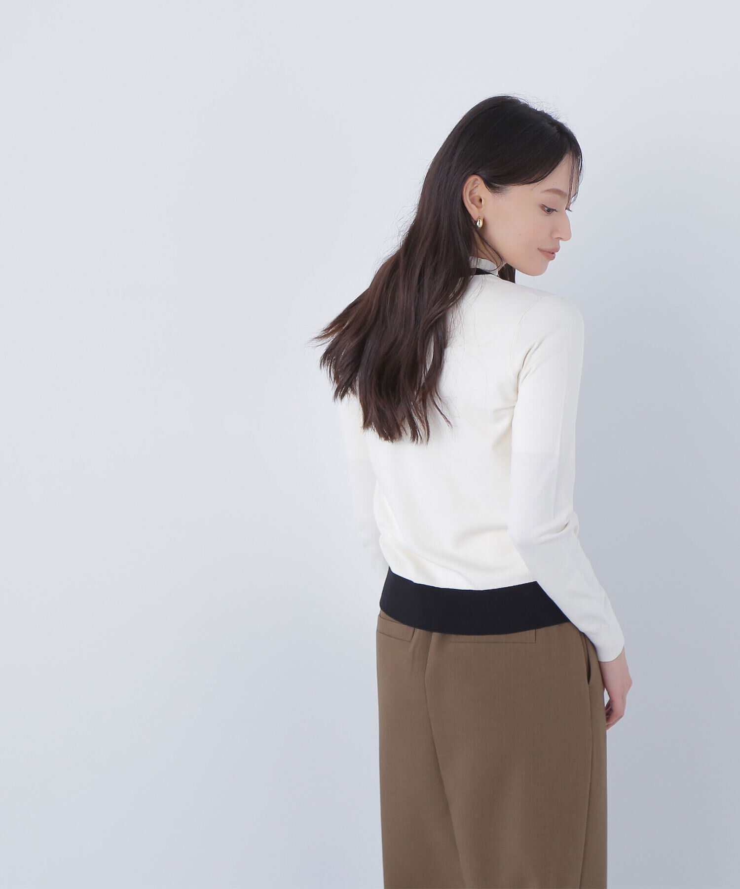  「バイカラーアンサンブル」|ニット・セーター|