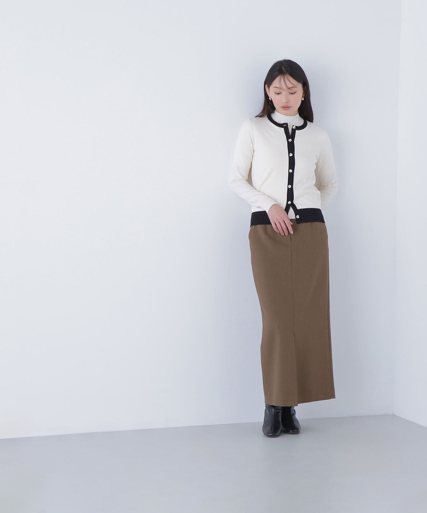  「バイカラーアンサンブル」|ニット・セーター|