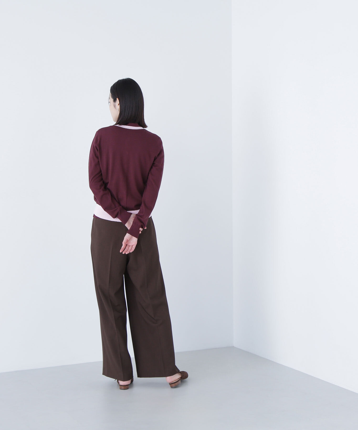  「バイカラーアンサンブル」|ニット・セーター|