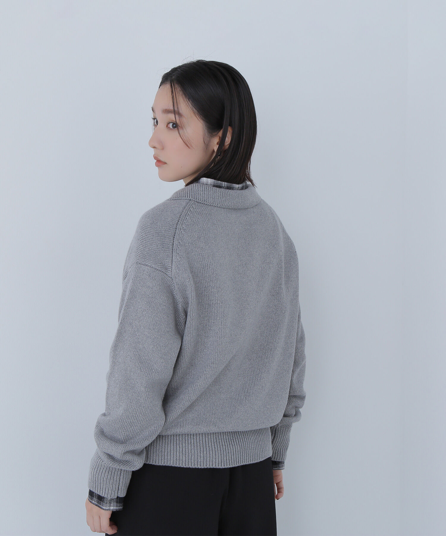  「スキッパーポロニット」|ニット・セーター|