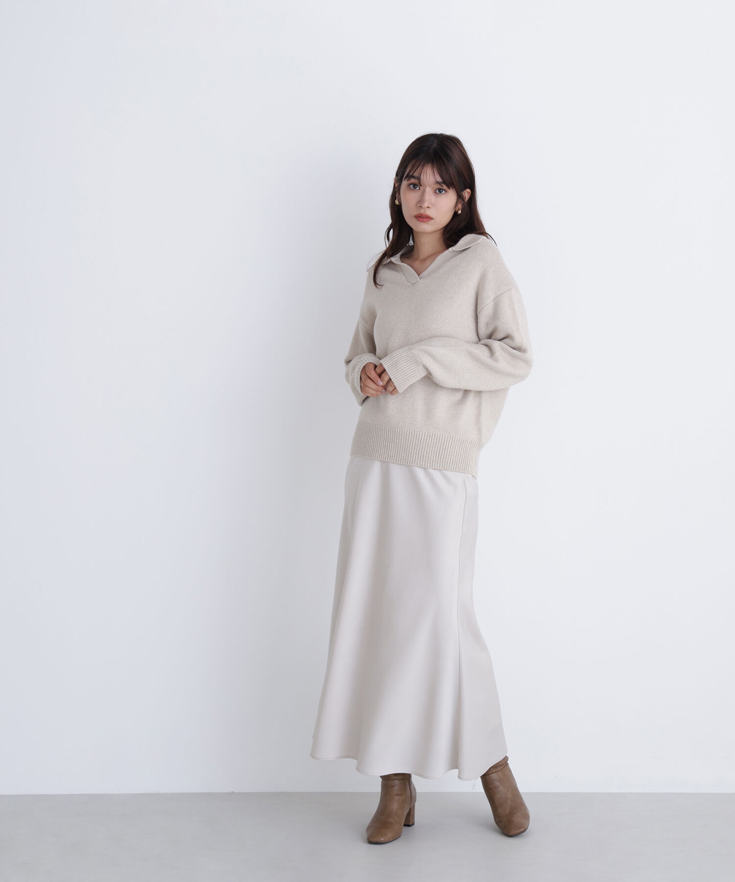  「スキッパーポロニット」|ニット・セーター|