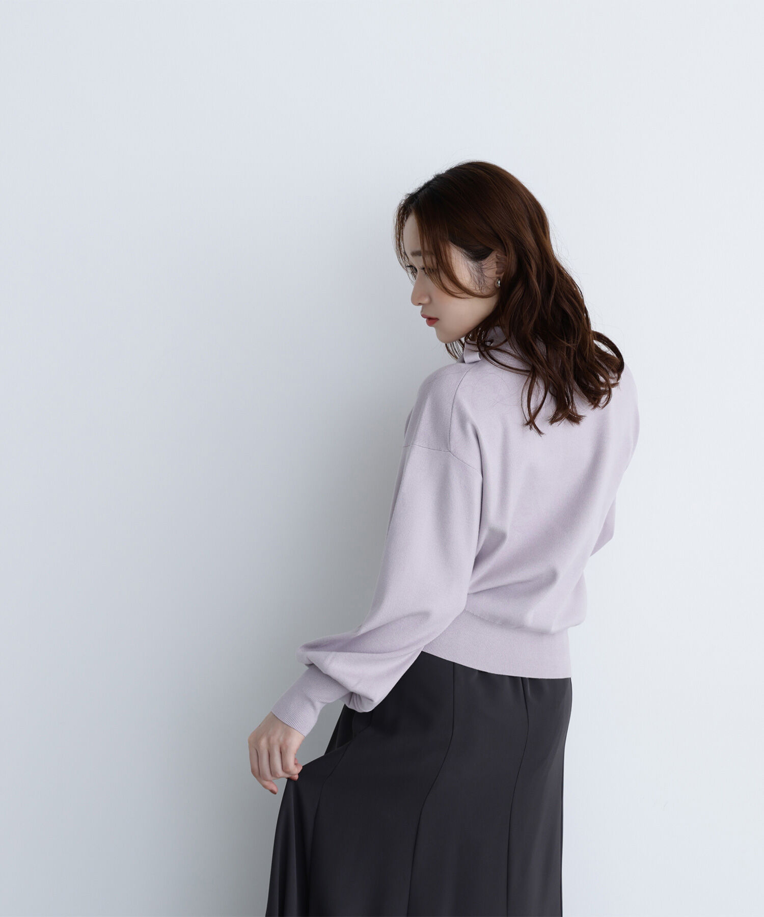  「サイドナローリボンニット」|ニット・セーター|