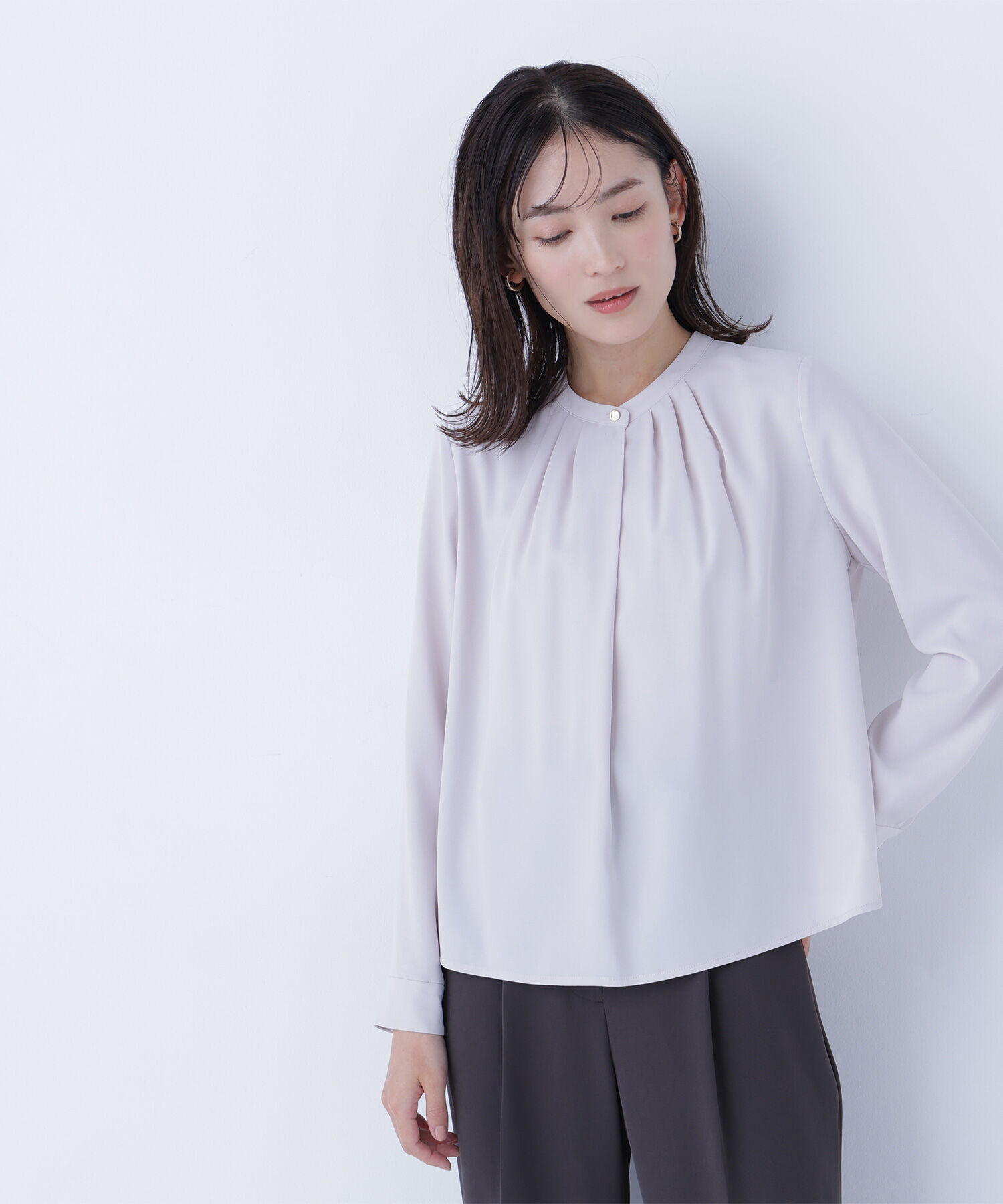  「フロントタックブラウス」|シャツ・ブラウス|