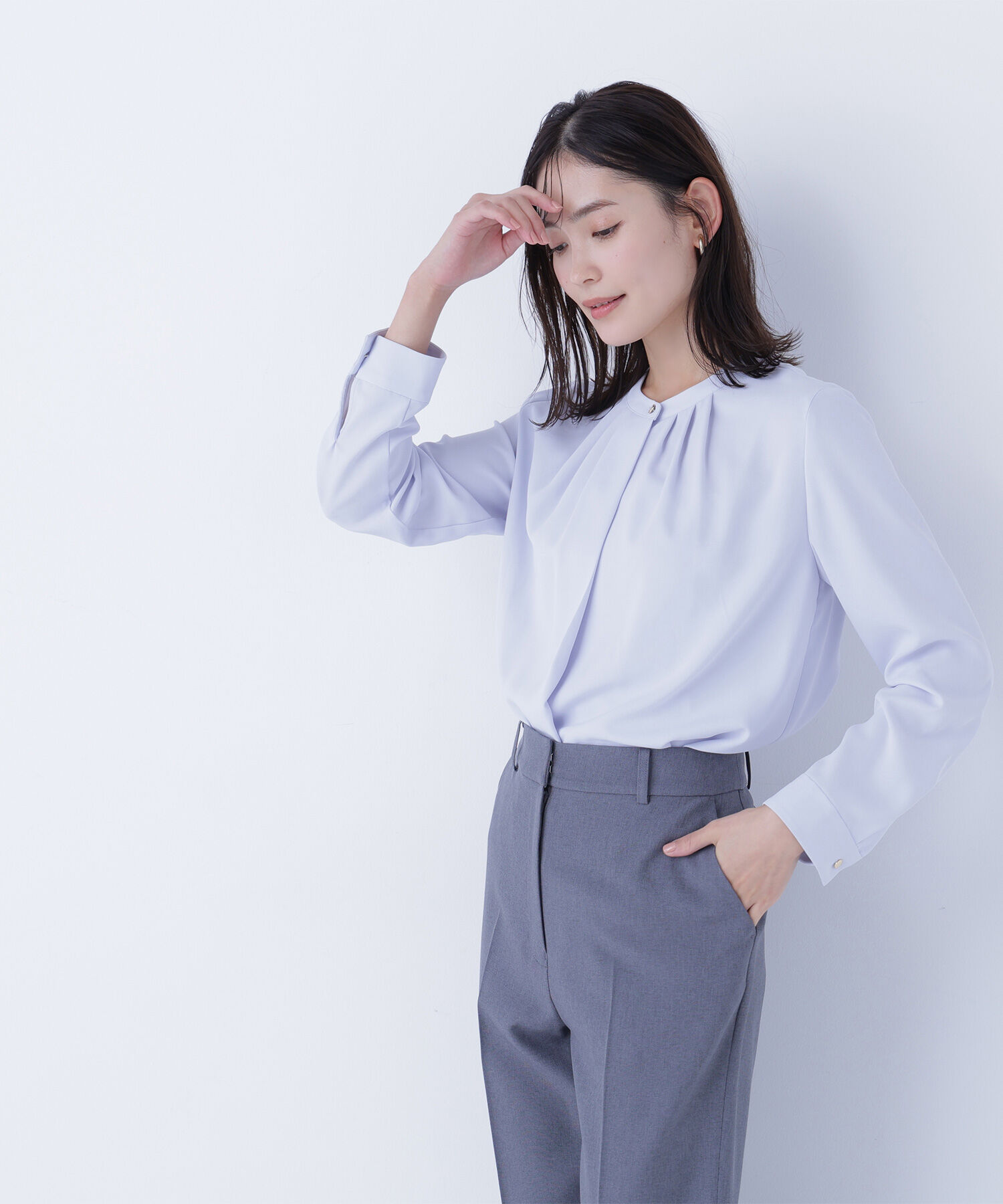  「フロントタックブラウス」|シャツ・ブラウス|