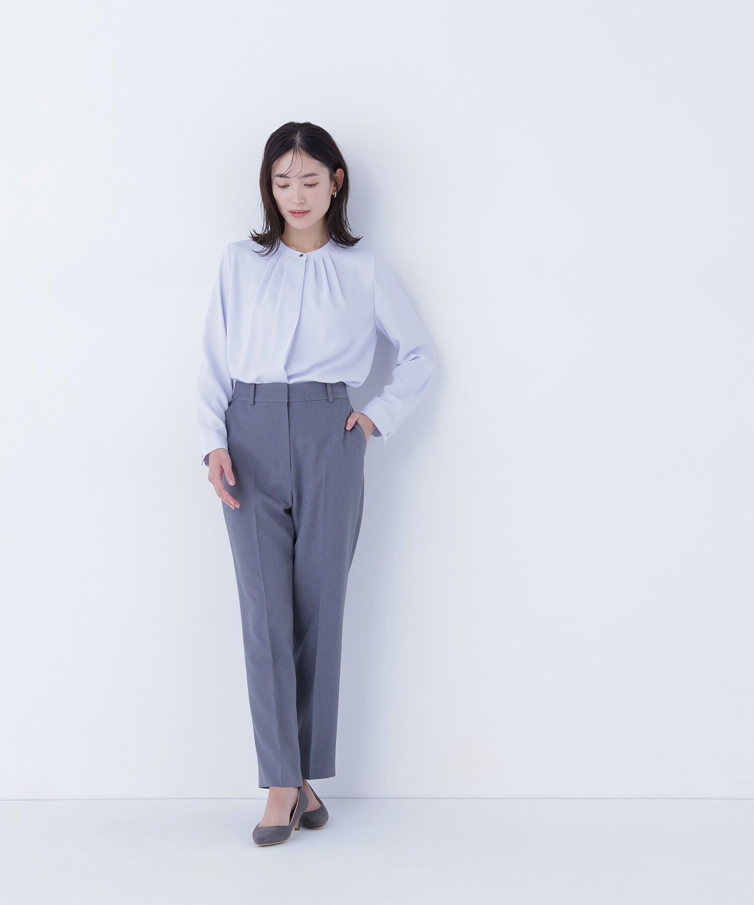  「フロントタックブラウス」|シャツ・ブラウス|