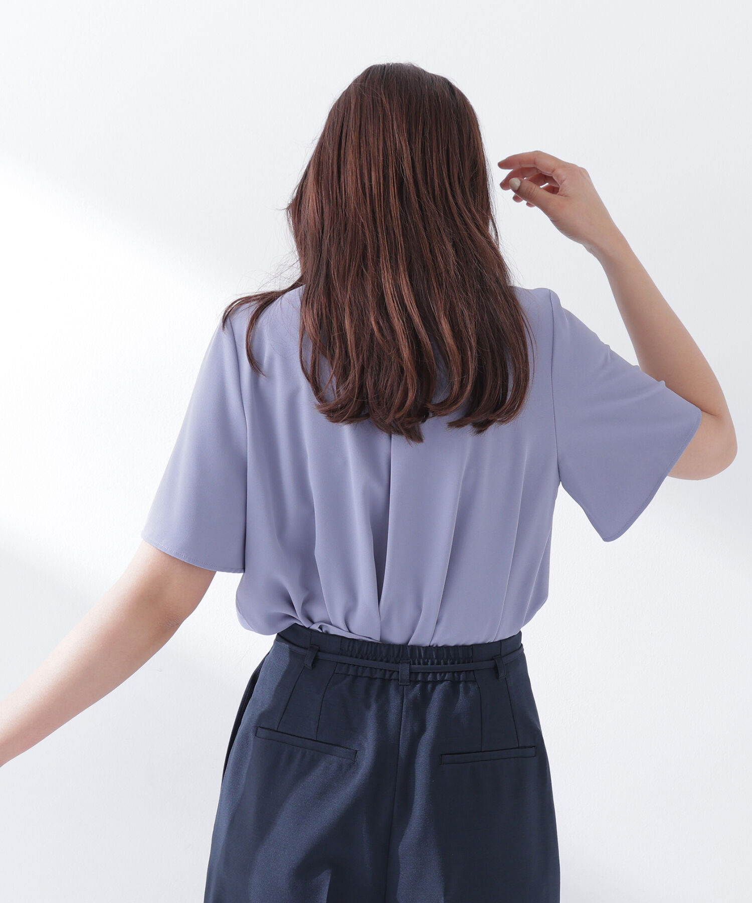  「フロントタックフレアスリーブブラウス」|シャツ・ブラウス|