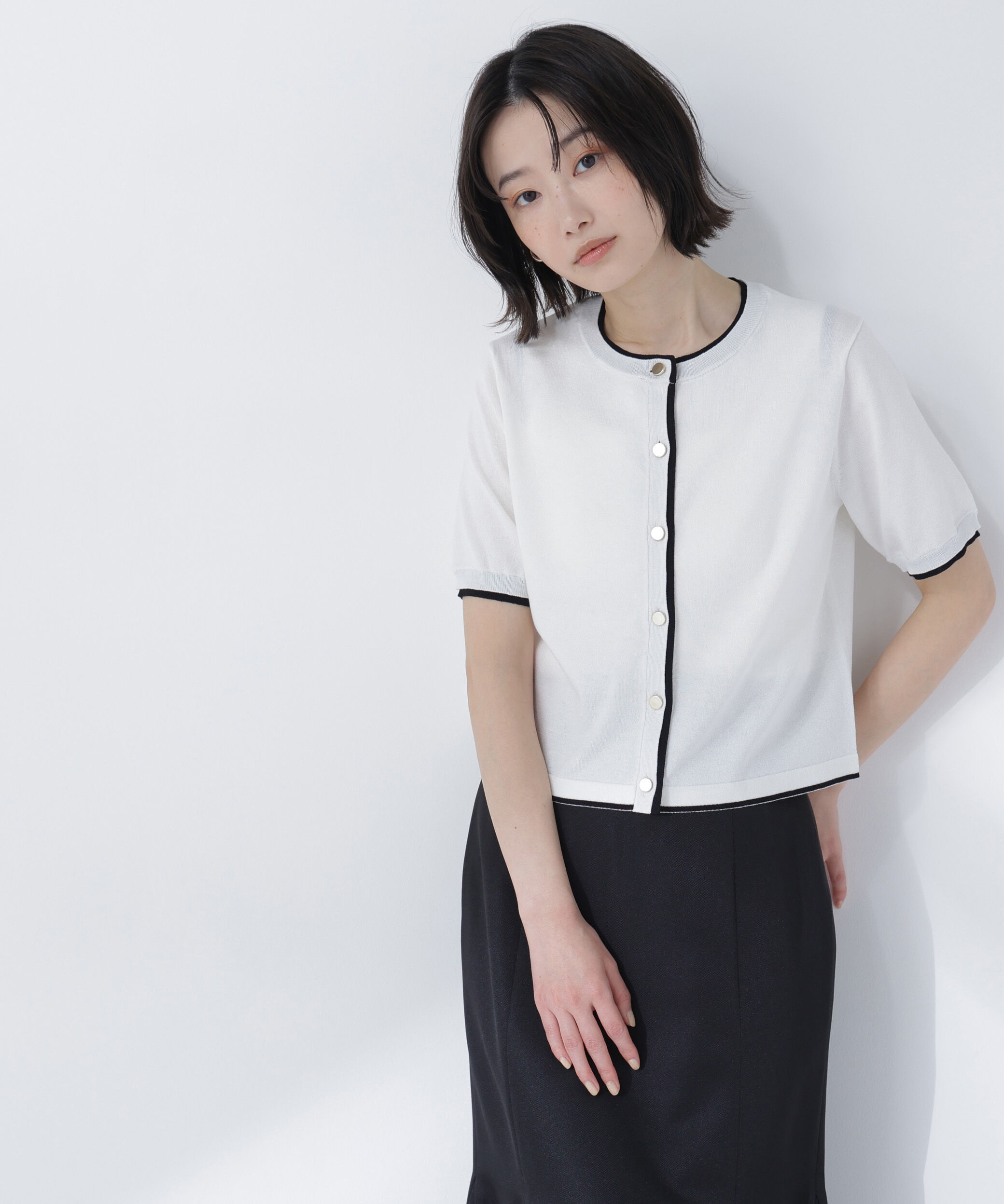  「レイヤードライクニットアンサンブル」|ニット・セーター|オフホワイト 2