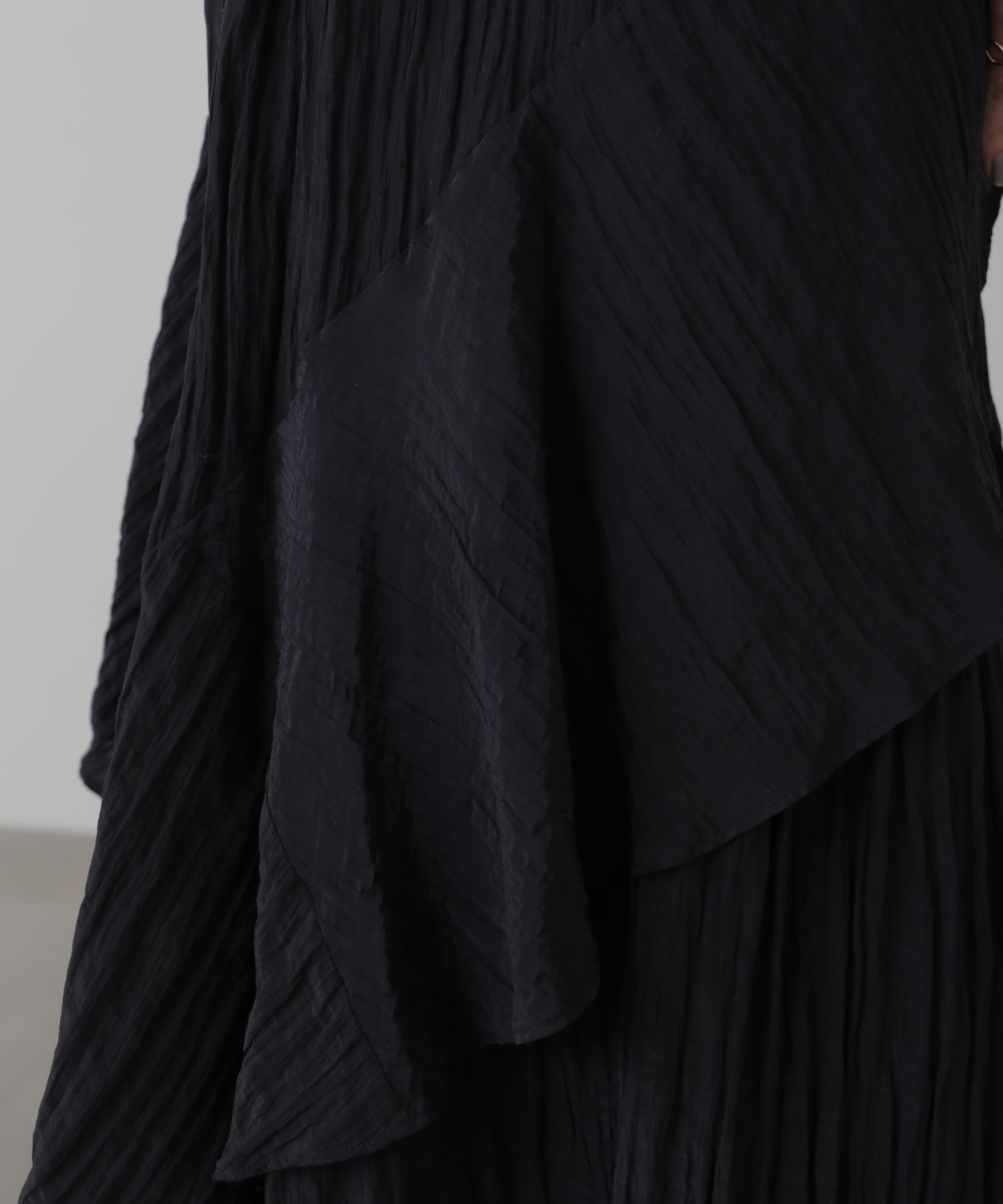  「ワッシャーランダムティアードスカート」|スカート|