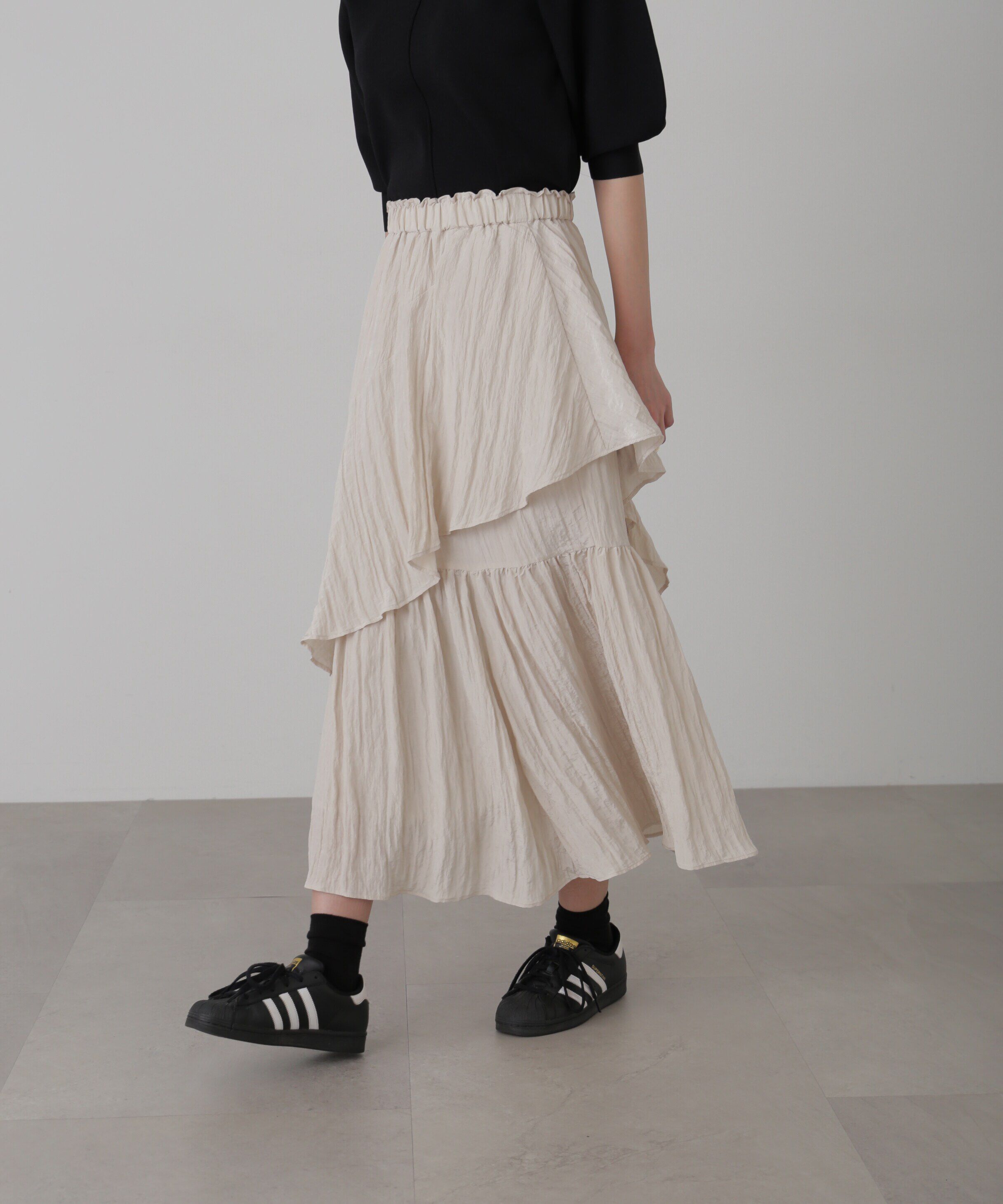  「ワッシャーランダムティアードスカート」|スカート|オフ