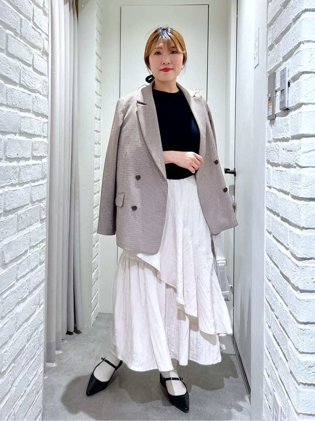  「ワッシャーランダムティアードスカート」|スカート|