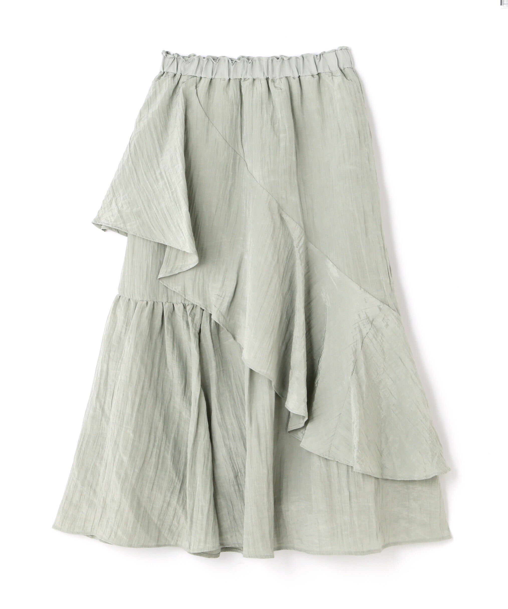  「ワッシャーランダムティアードスカート」|スカート|