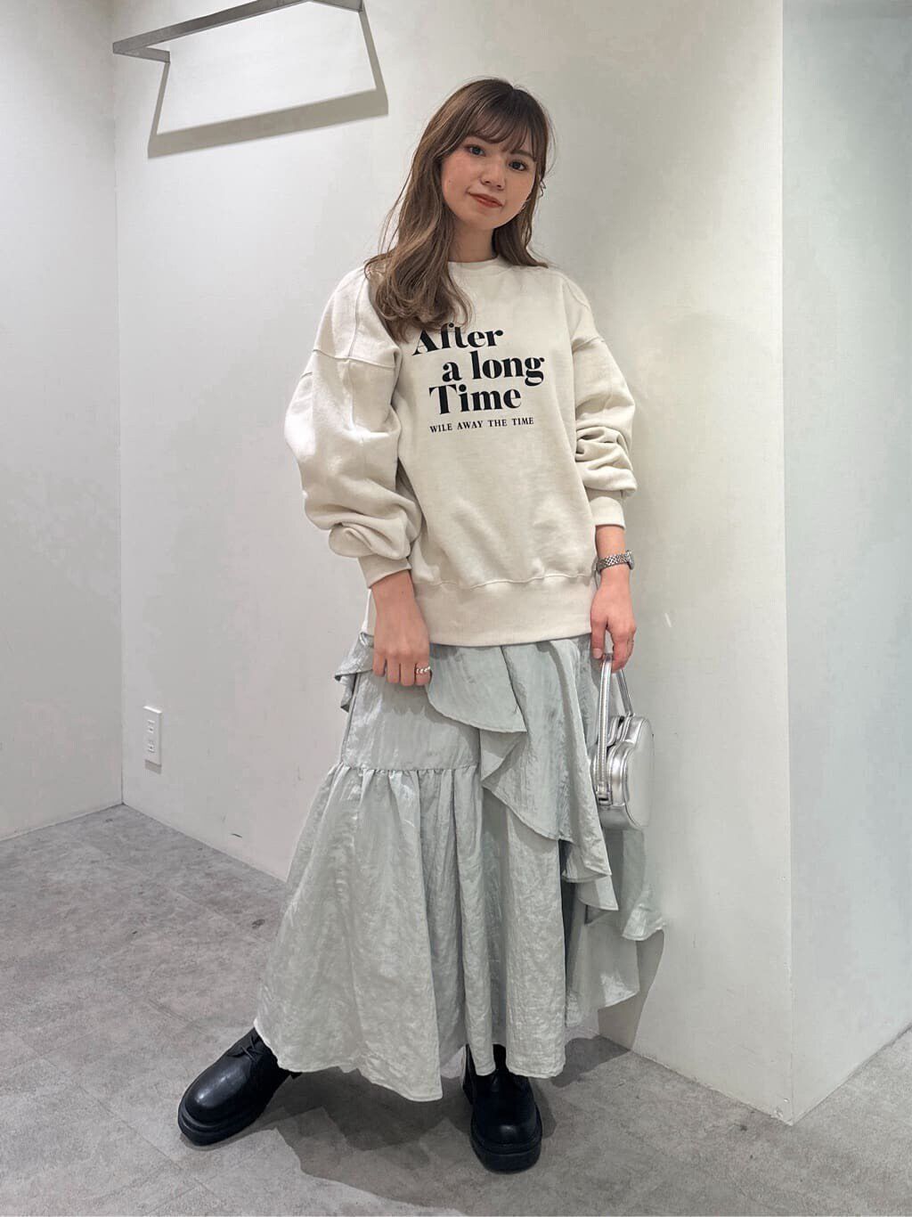  「ワッシャーランダムティアードスカート」|スカート|