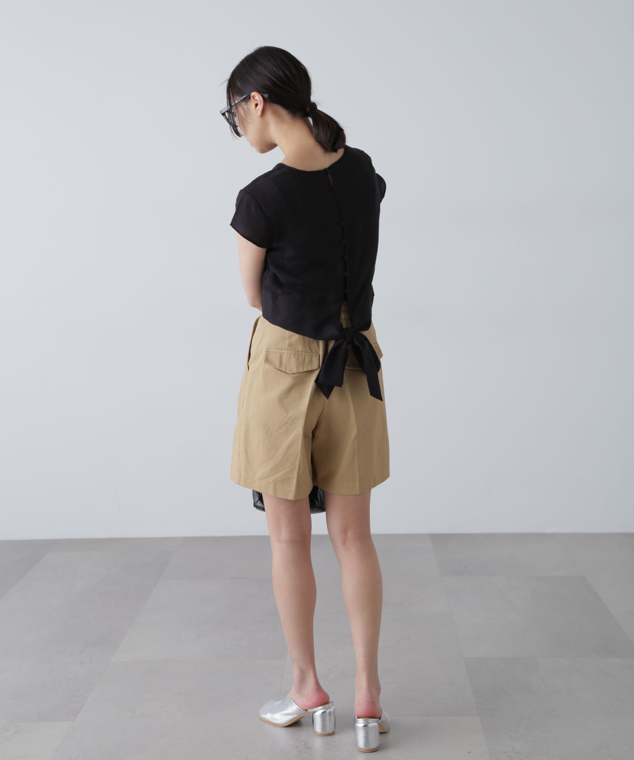  「バックリボンフレンチブラウス」|シャツ・ブラウス|