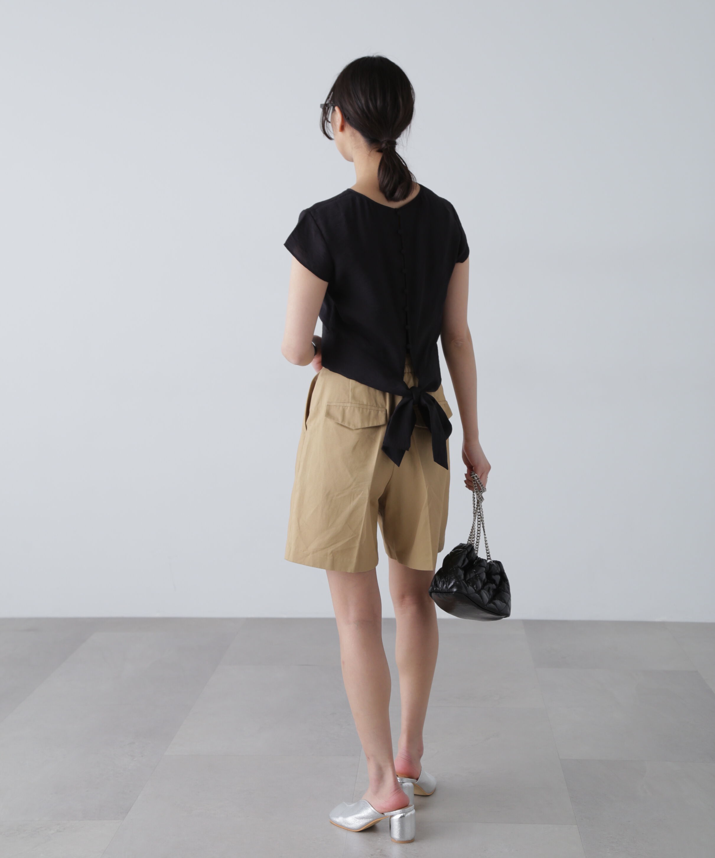  「バックリボンフレンチブラウス」|シャツ・ブラウス|