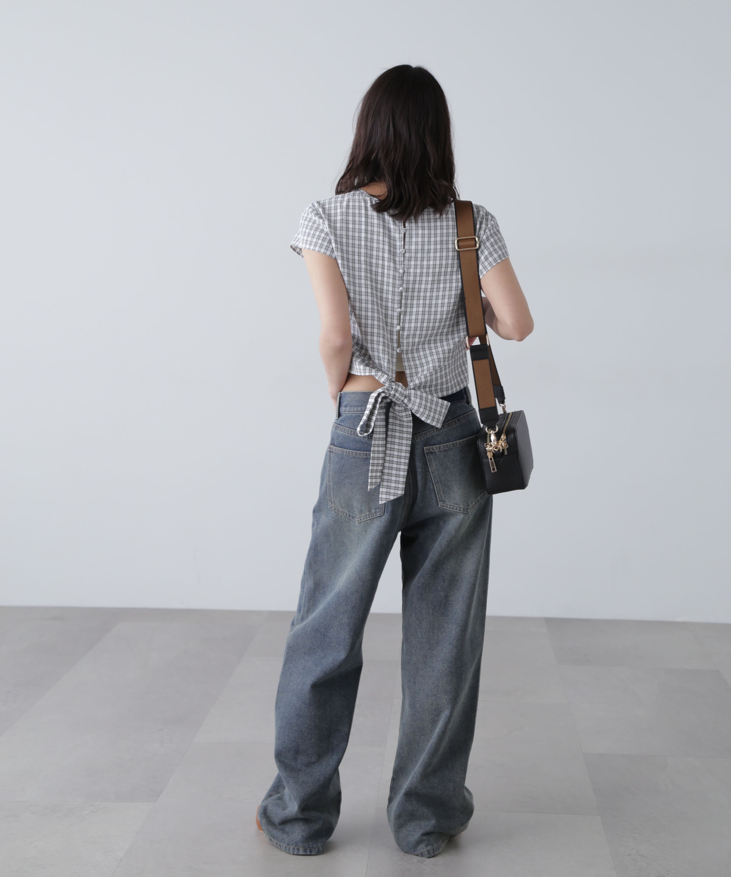  「バックリボンフレンチブラウス」|シャツ・ブラウス|