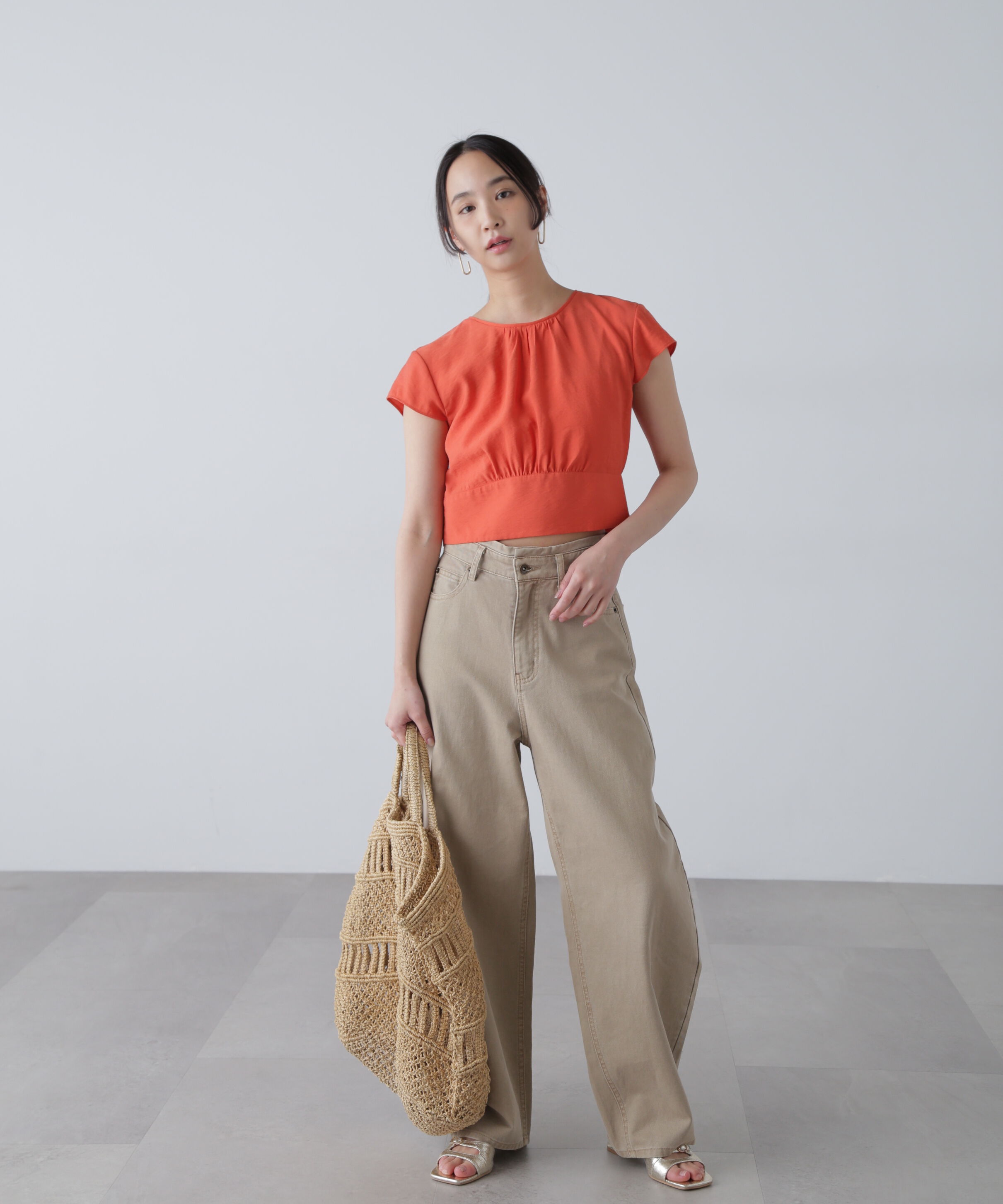  「バックリボンフレンチブラウス」|シャツ・ブラウス|