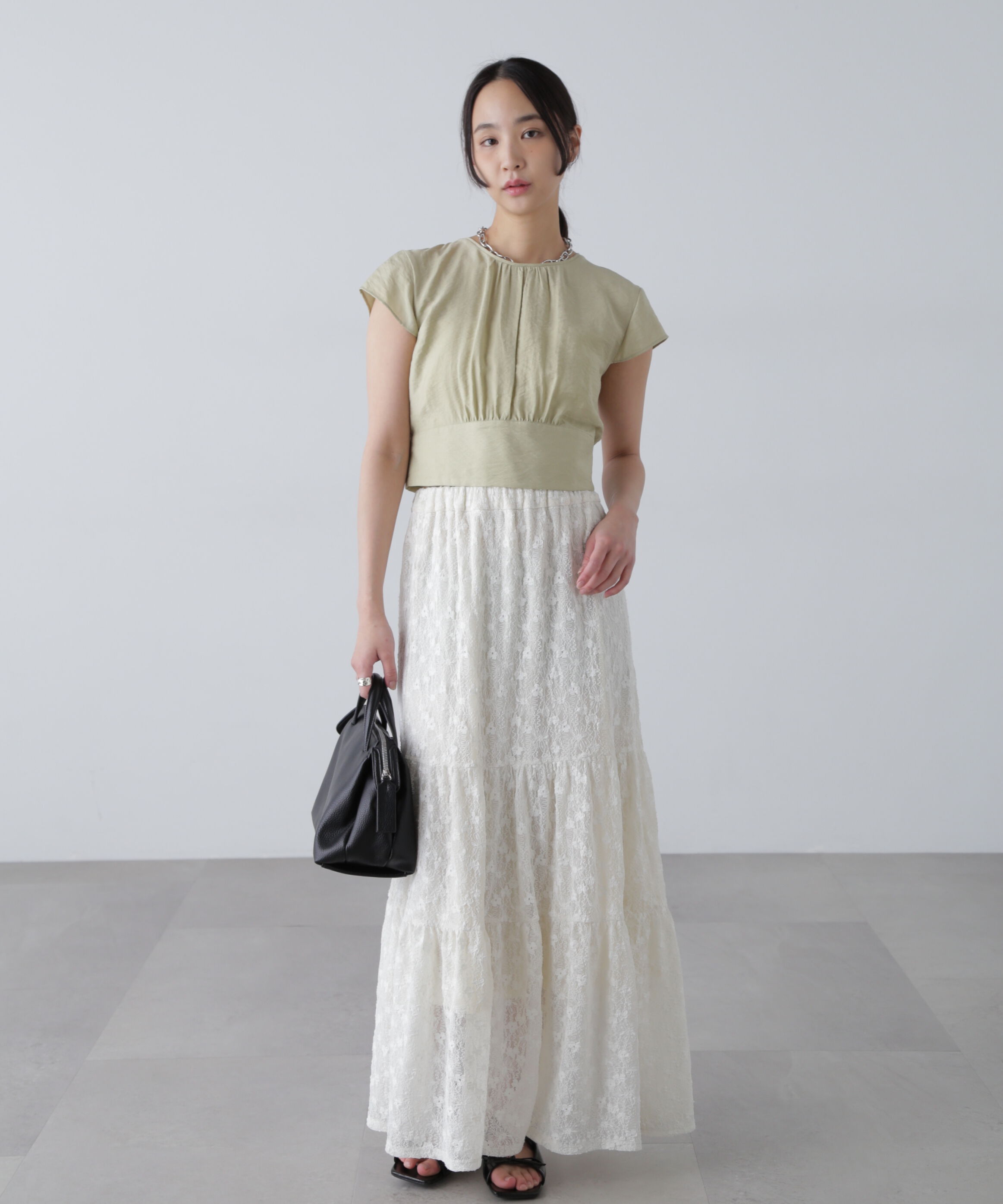  「バックリボンフレンチブラウス」|シャツ・ブラウス|