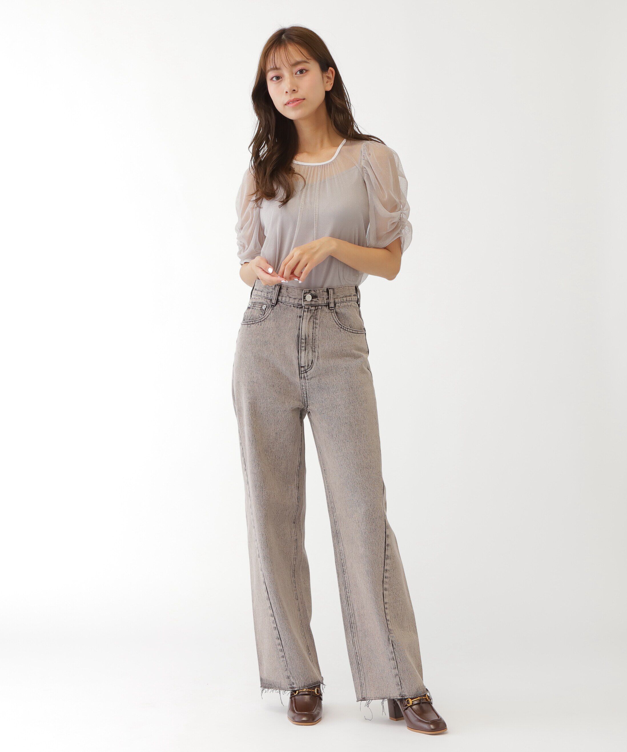  「ラメチュールブラウス」|シャツ・ブラウス|