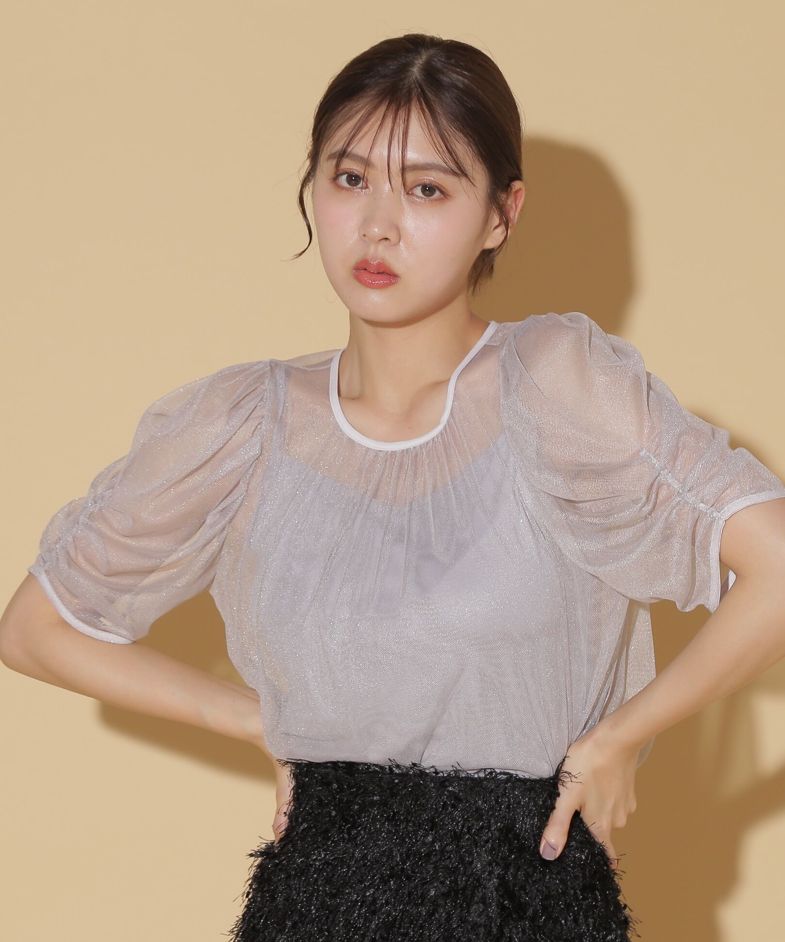  「ラメチュールブラウス」|シャツ・ブラウス|