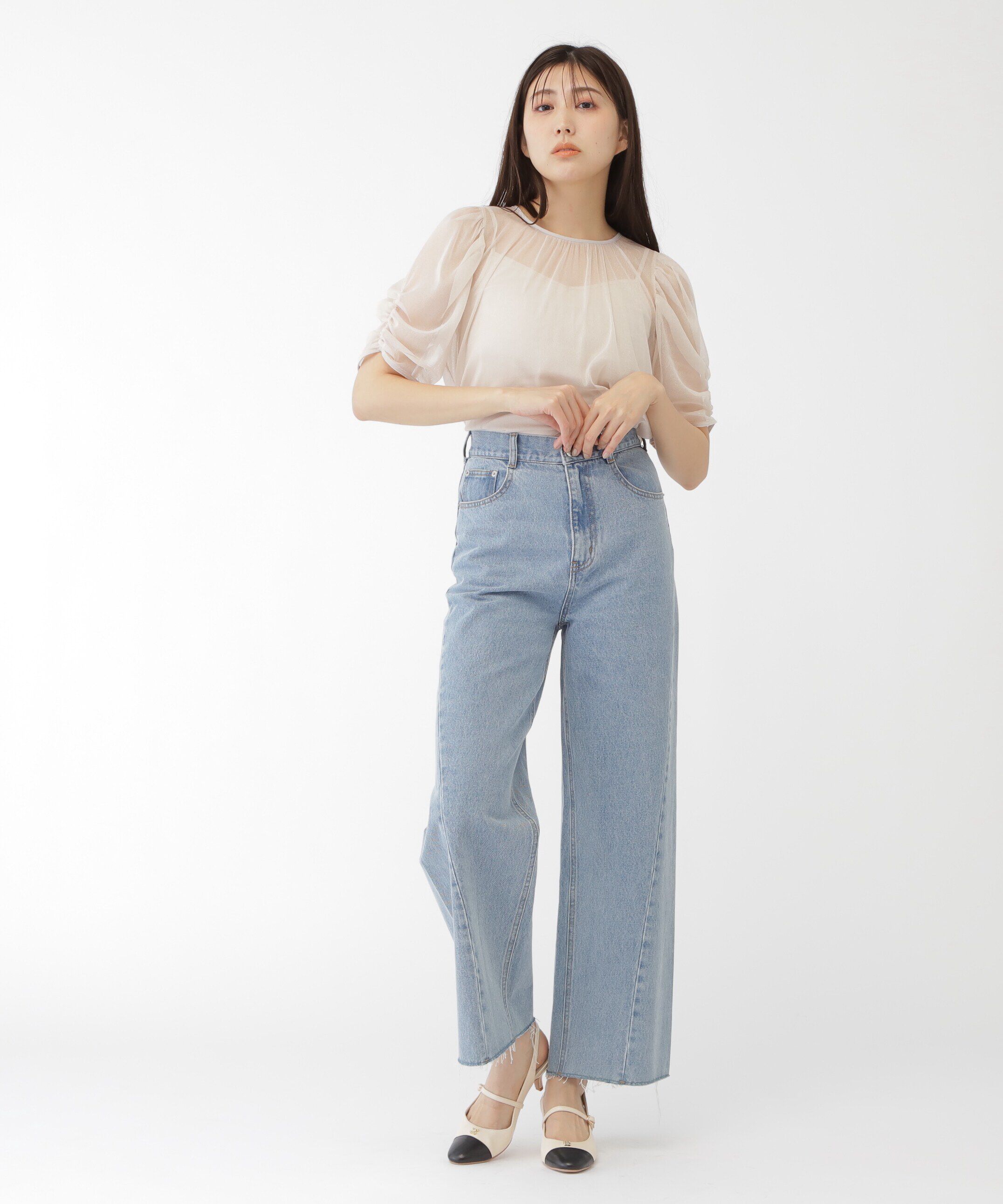  「ラメチュールブラウス」|シャツ・ブラウス|