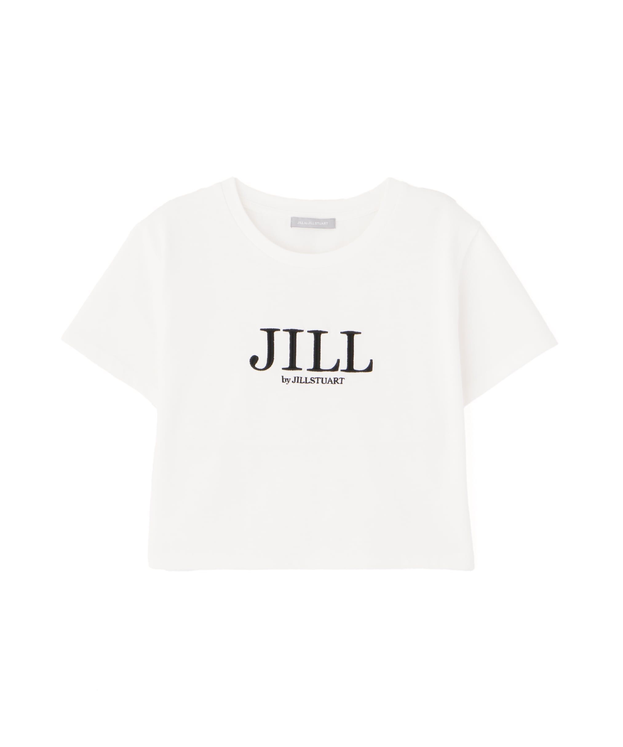  「ショート丈刺繍ロゴTシャツオーガニックコットン」|Tシャツ・カットソー|