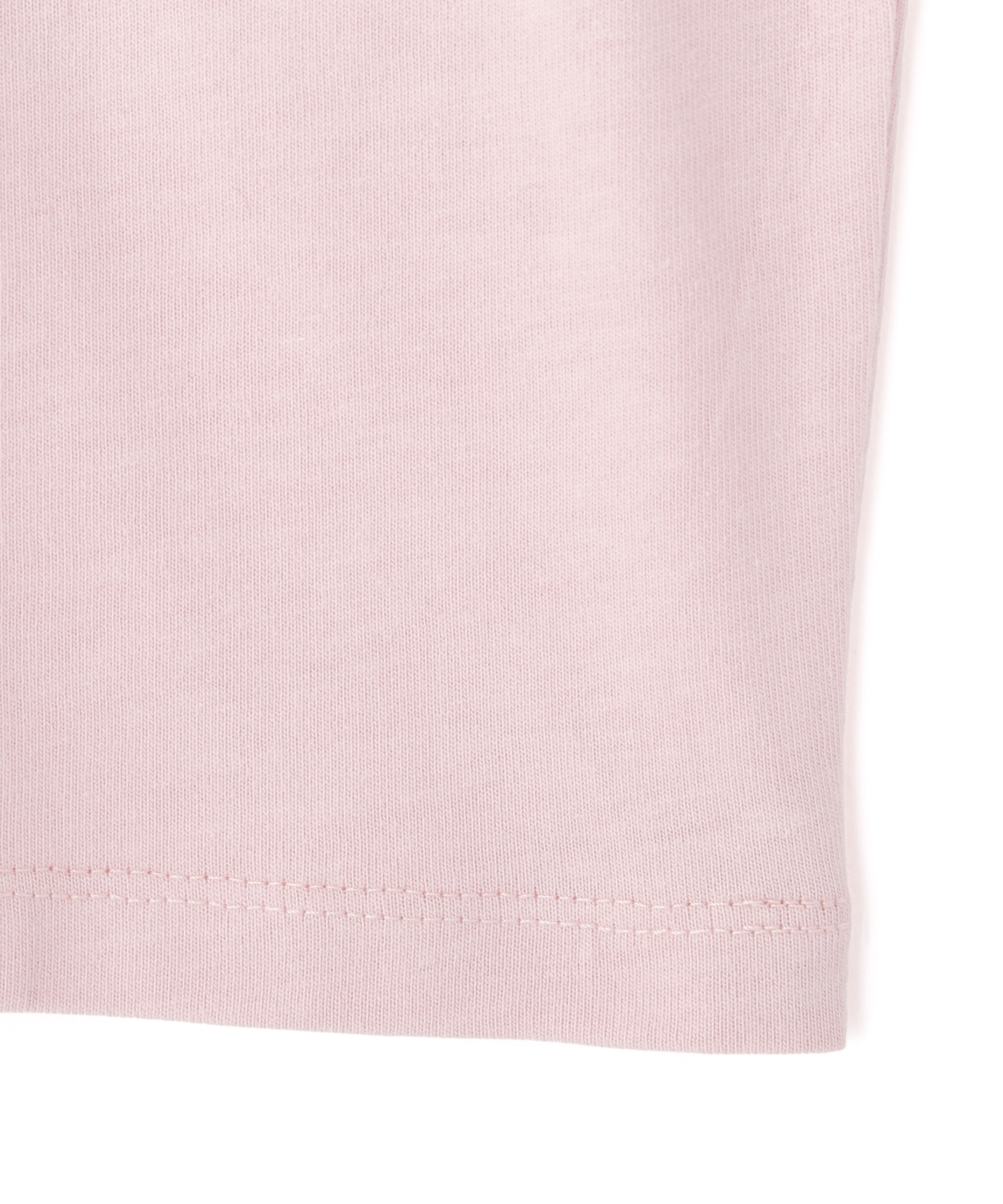  「ショート丈刺繍ロゴTシャツオーガニックコットン」|Tシャツ・カットソー|