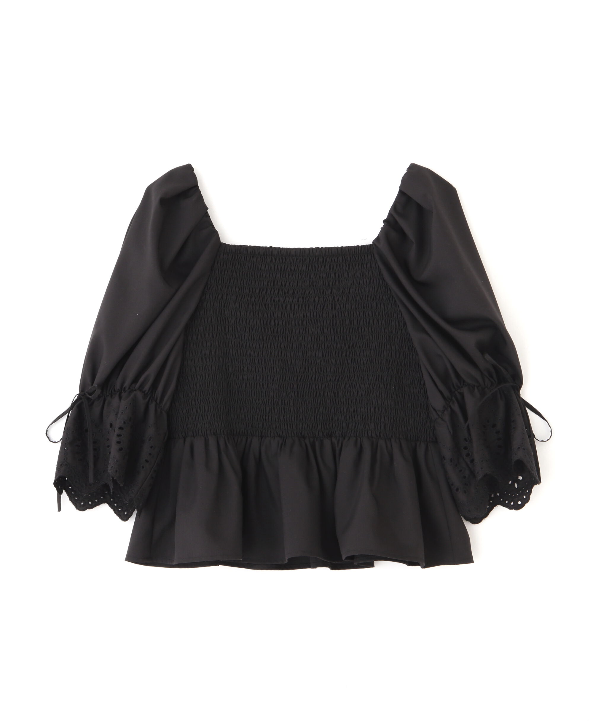  「エンブロイダリーパフブラウス」|シャツ・ブラウス|