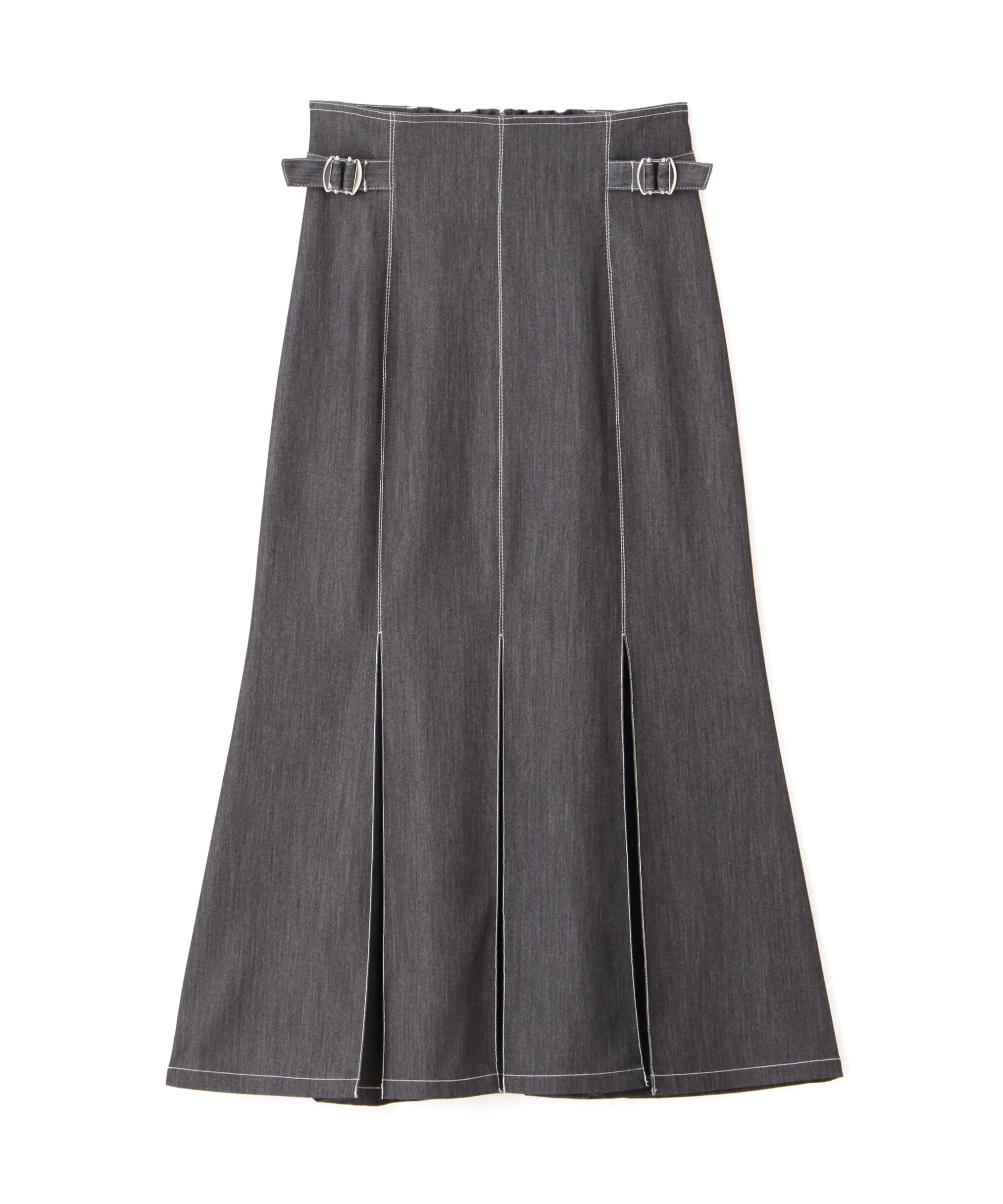  「ステッチマーメイドスカート」|スカート|チャコール1