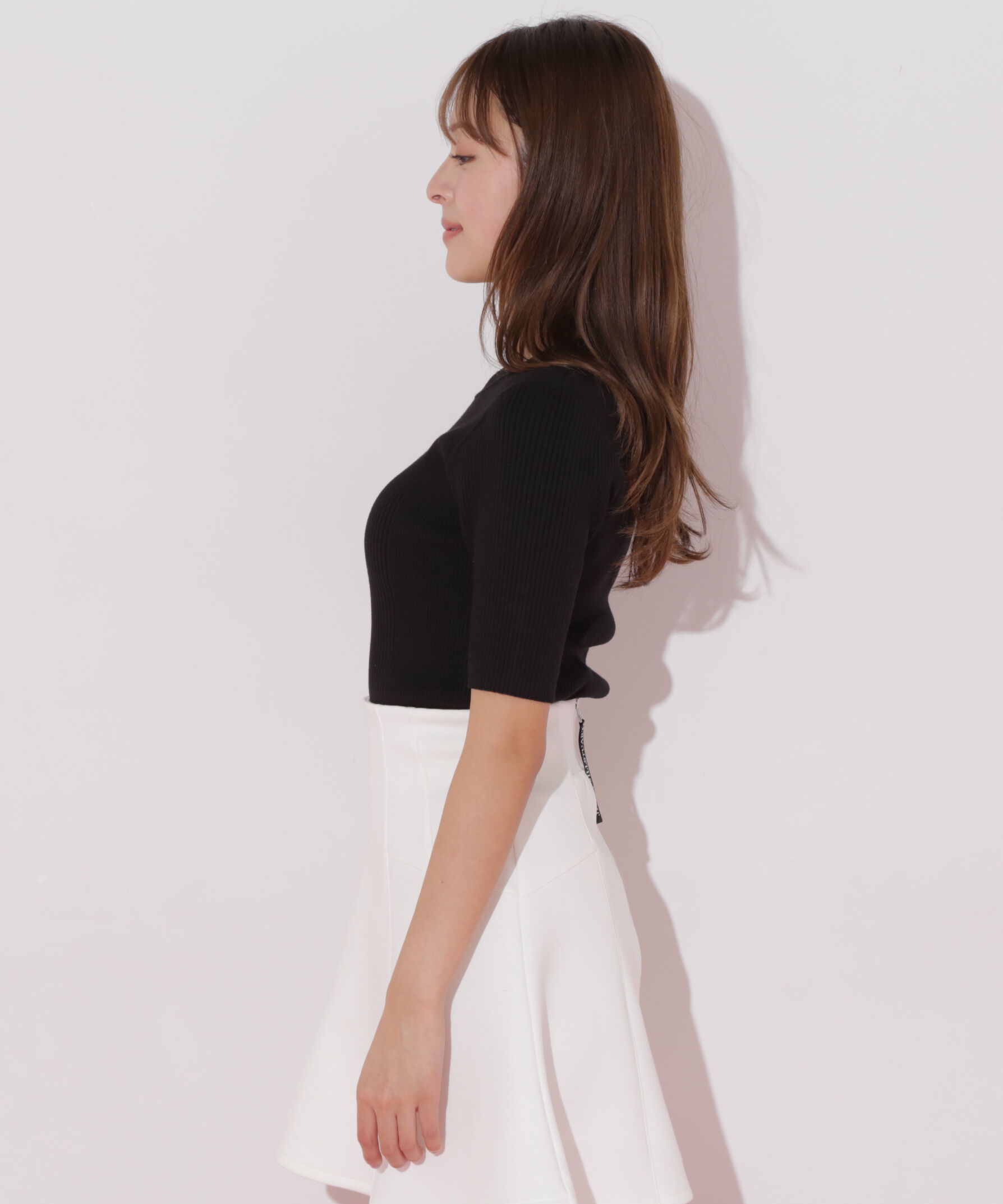  「メタルプレートリブニット」|ニット・セーター|