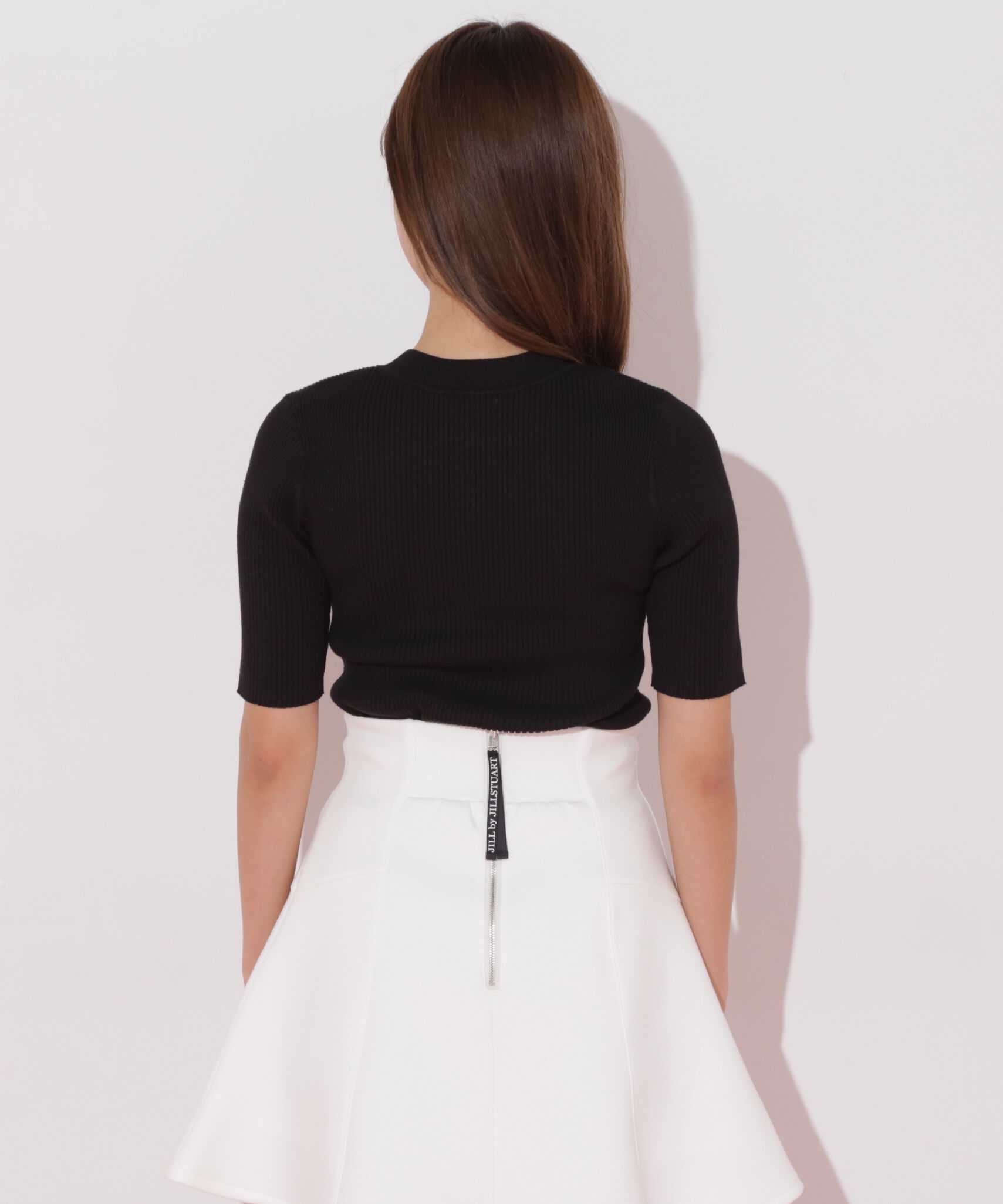  「メタルプレートリブニット」|ニット・セーター|