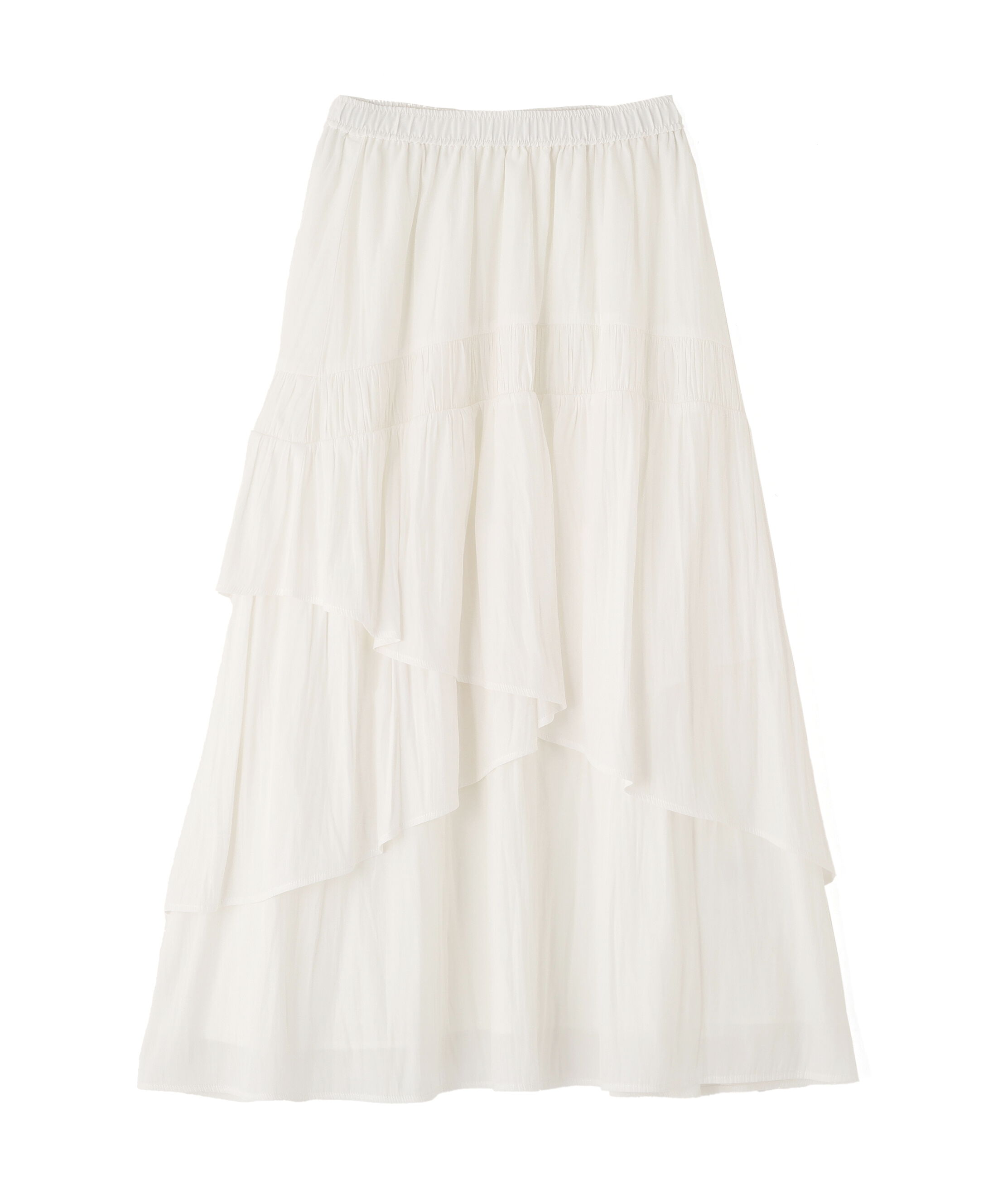  「割線ランダムティアードスカート」|スカート|