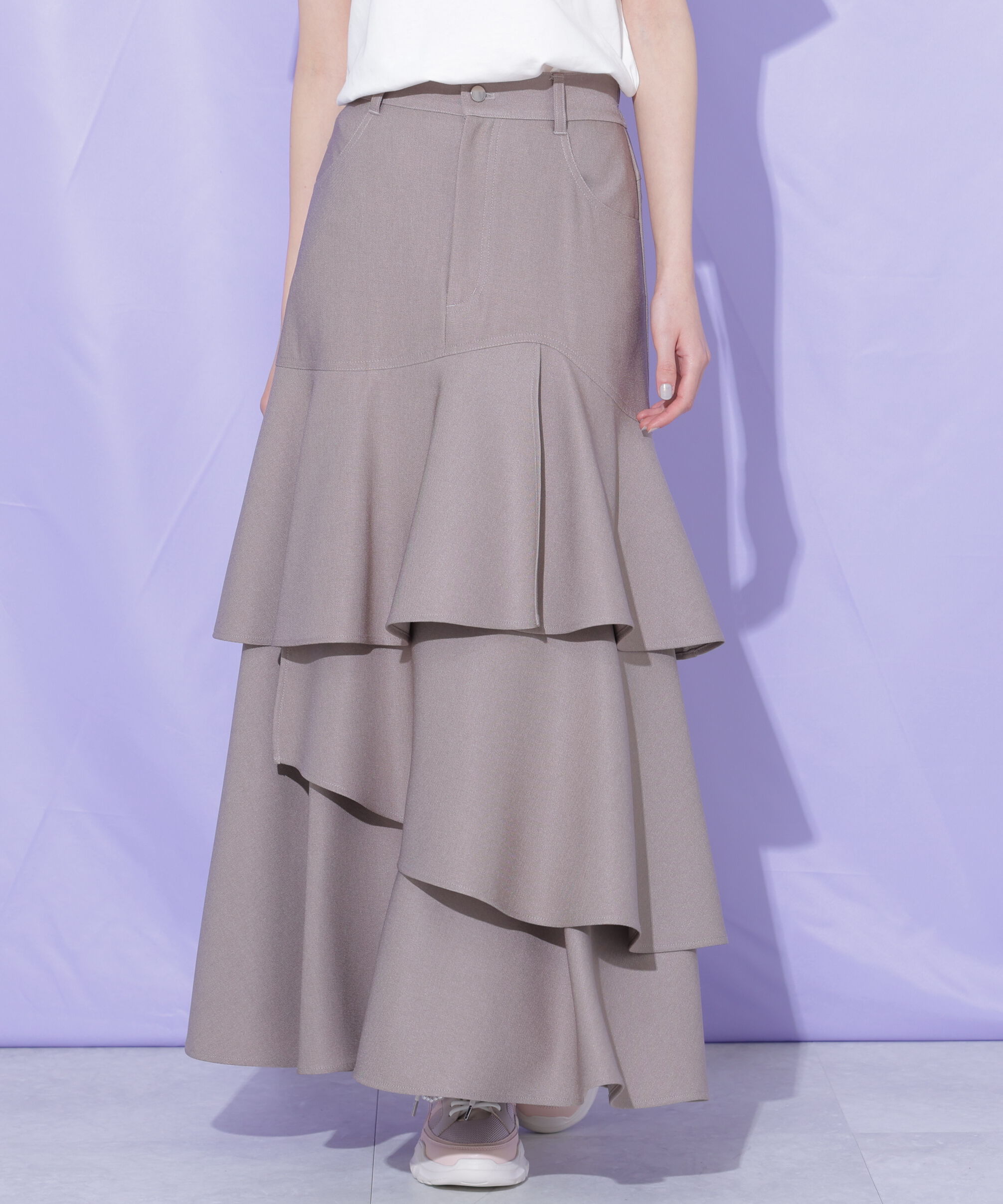  「アシメティアードスカート」|スカート|