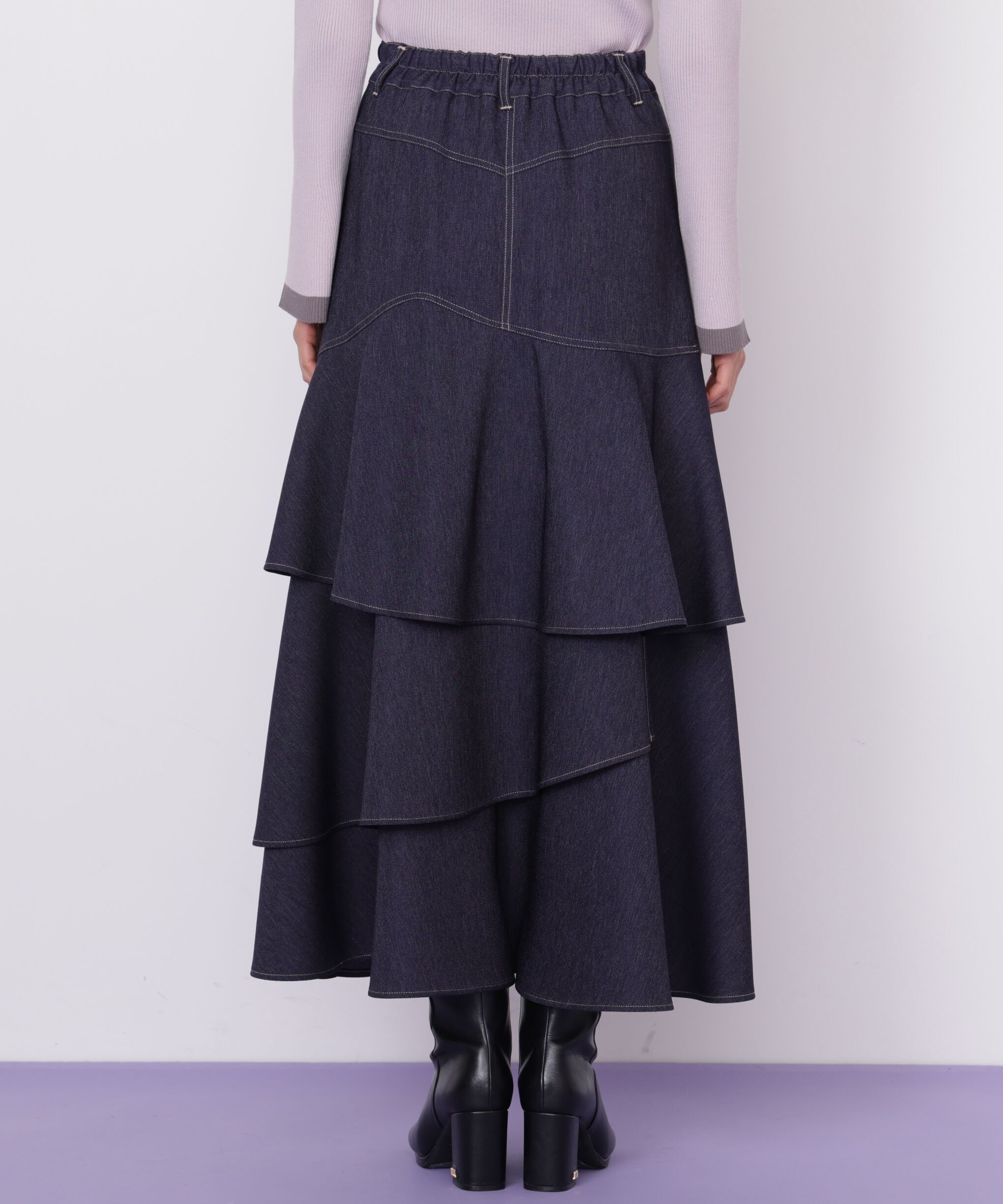  「アシメティアードスカート」|スカート|